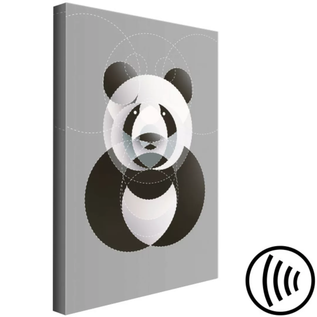 Wandbild Panda in Circles (1 Part) Vertical XXL günstig online kaufen