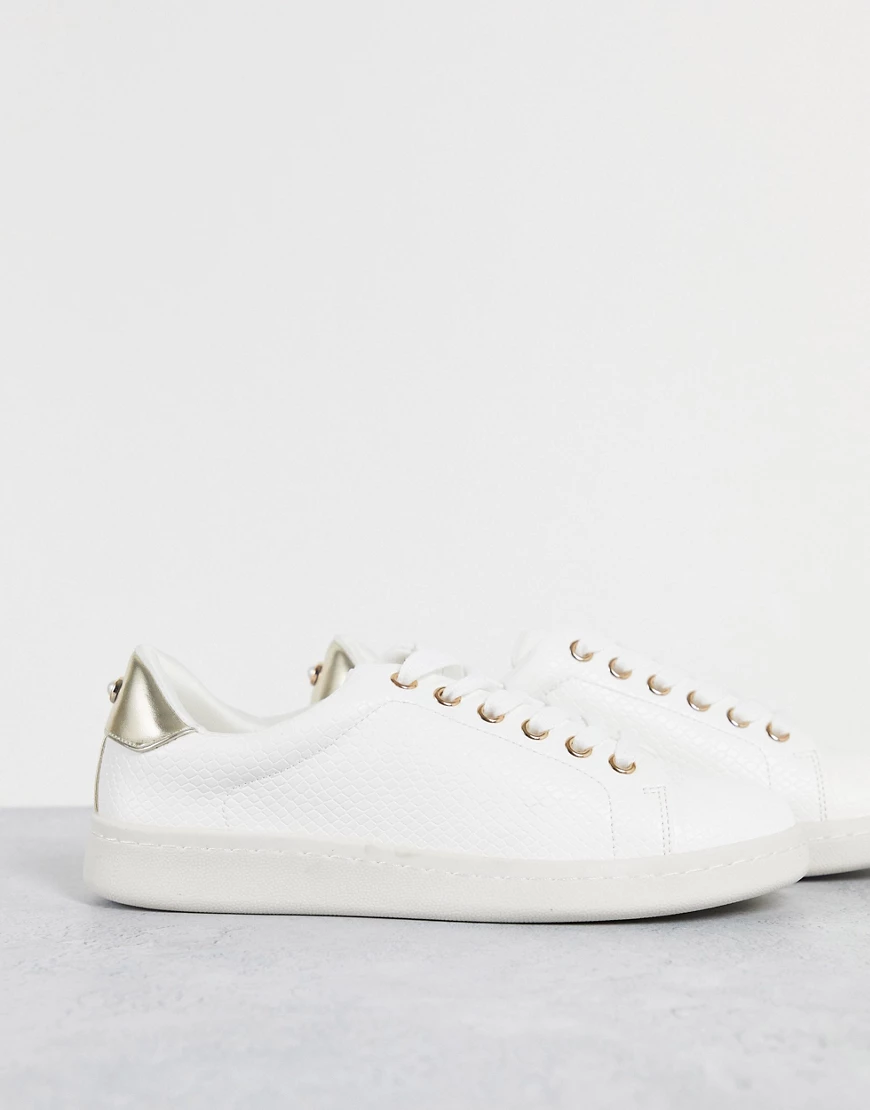 Miss KG – Kori – Sneaker zum Schnüren in Weiß günstig online kaufen