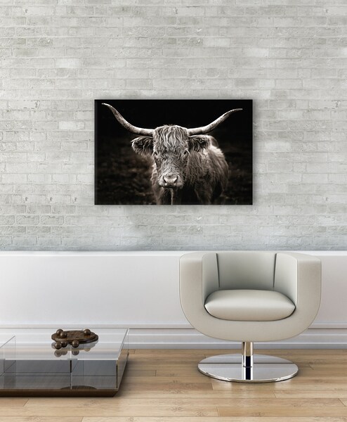 Bönninghoff Leinwandbild "Hochlandrind", Kuhbilder, (1 St.), BxH: 90x60 cm günstig online kaufen