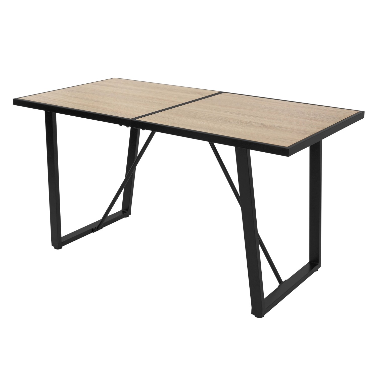 ML-Design Esstisch 140x70x75 cm Eiche Optik Rechteckiger für 6 Personen günstig online kaufen