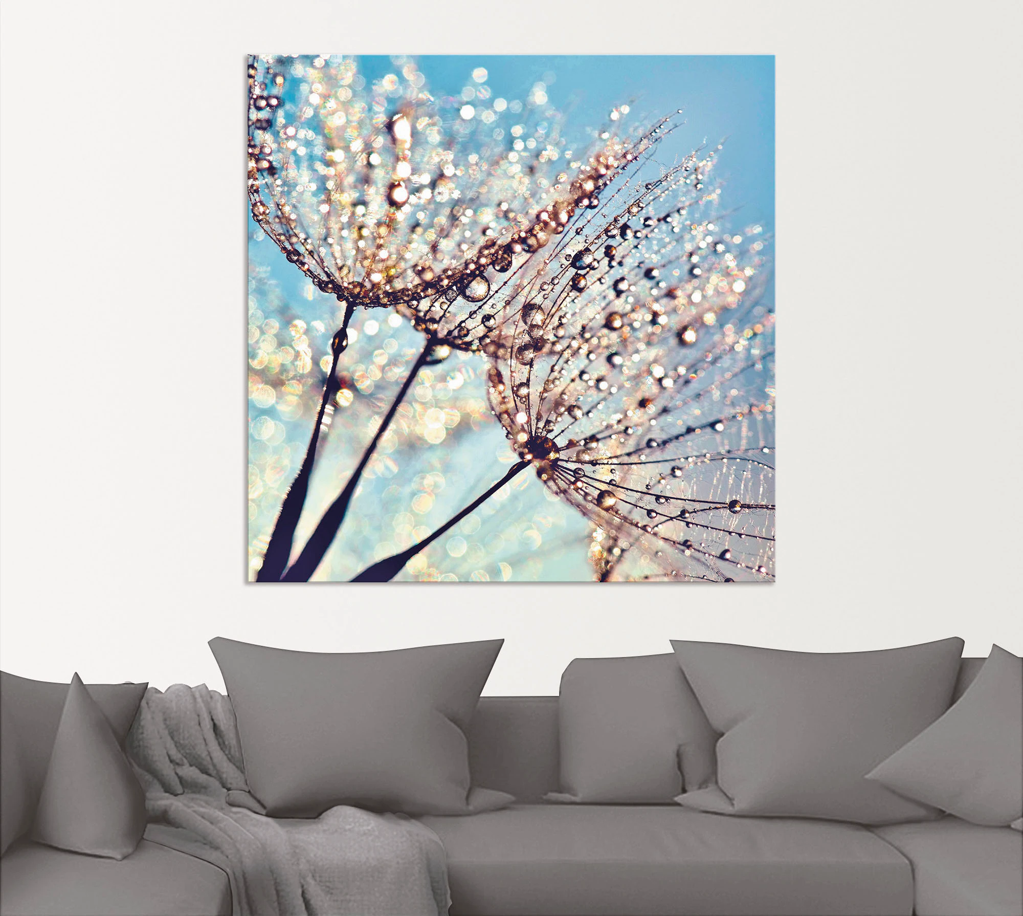 Artland Wandbild "Pusteblume Tröpfchenfänger", Blumen, (1 St.), als Alubild günstig online kaufen