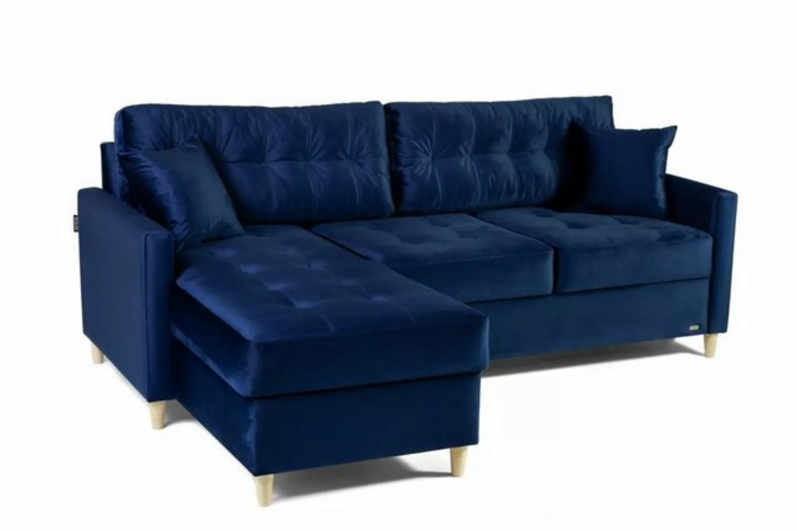 Fun Möbel Ecksofa Ecksofa Schlafsofa MOLDE mit Ottomane in Stoff, mit Schla günstig online kaufen