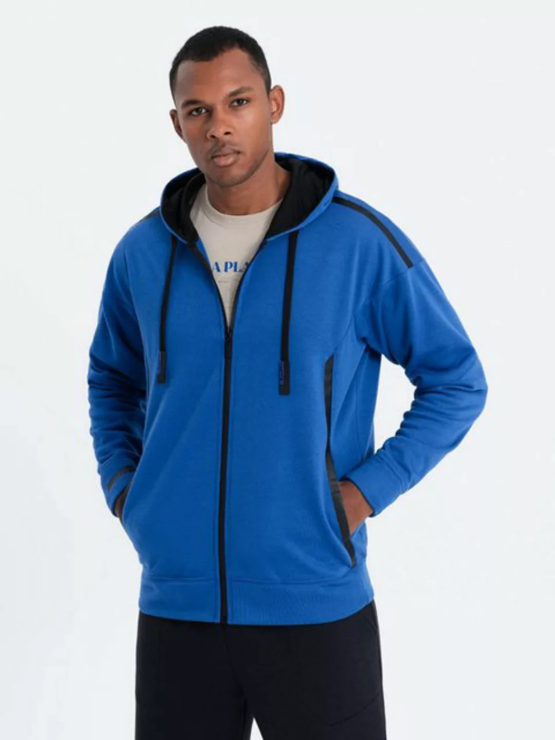 OMBRE Kapuzensweatshirt Sweatshirt mit Reißverschluss für Männer günstig online kaufen