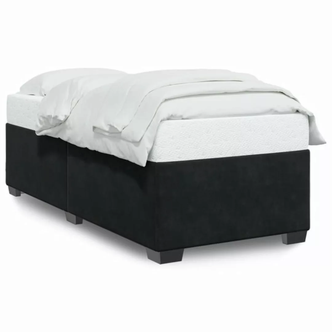 vidaXL Bett Bettgestell Schwarz 80x200 cm Samt günstig online kaufen