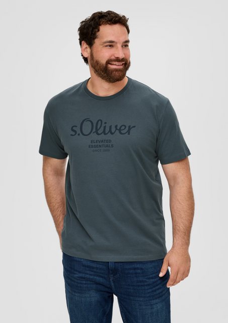 s.Oliver T-Shirt mit Label-Print günstig online kaufen