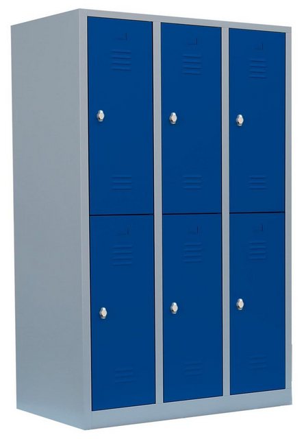 Steelboxx Spind 6 Fächer-Spindschrank Kleiderspind extra breit Schließfachs günstig online kaufen