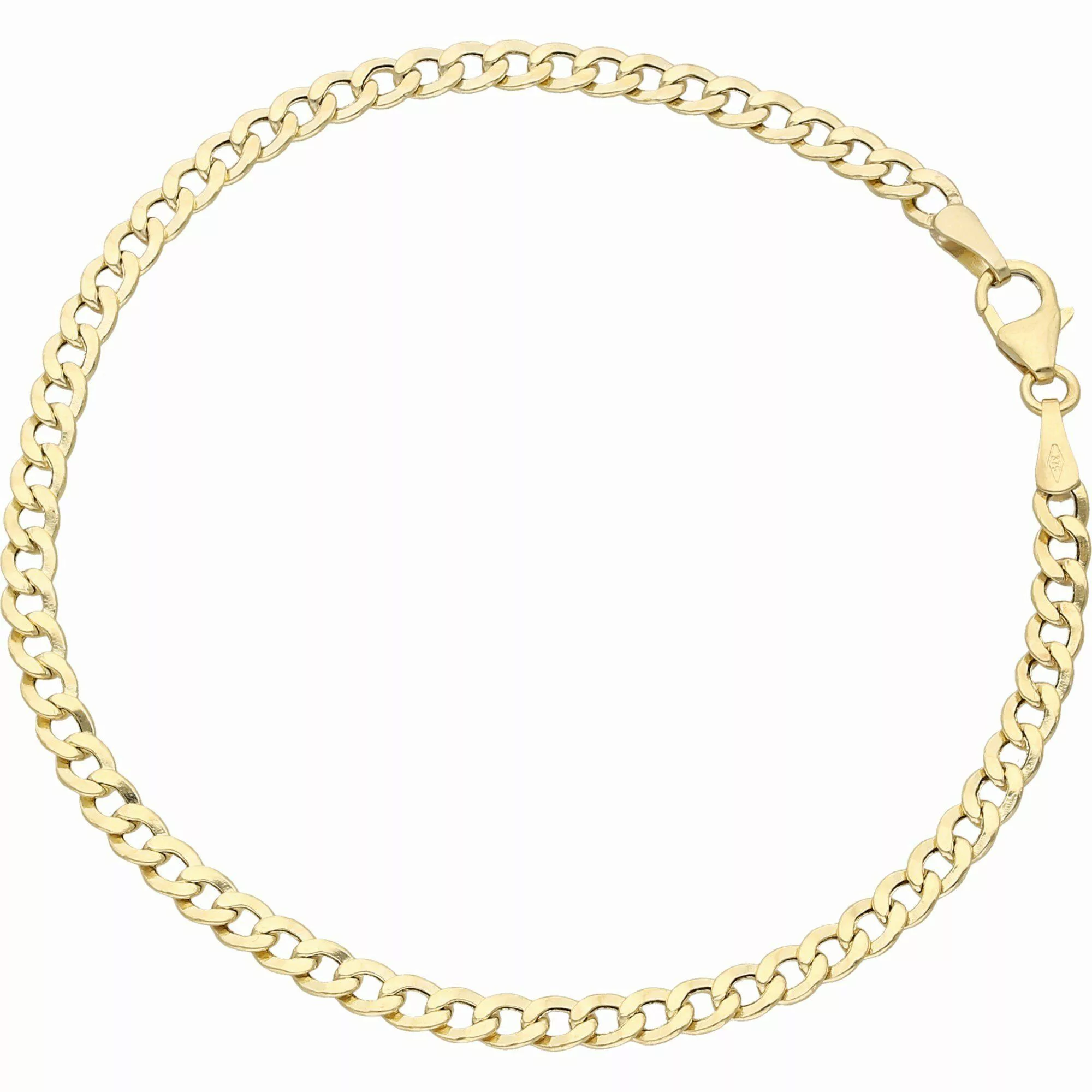 Luigi Merano Panzerarmband Panzerkette glanz, Gold günstig online kaufen