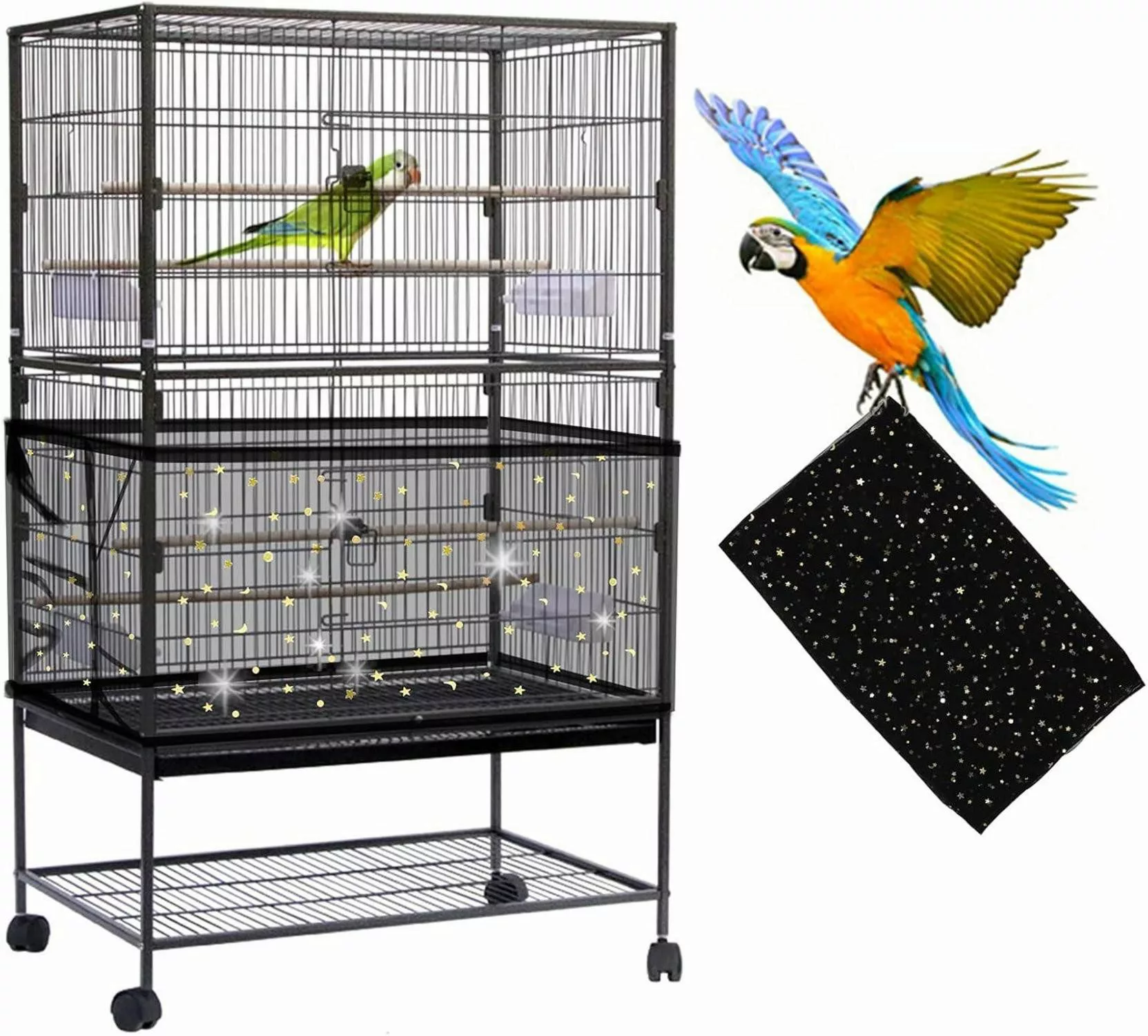LuxusKollektion Vogelkäfig Einstellbare Große Vogelkäfig Abdeckung günstig online kaufen