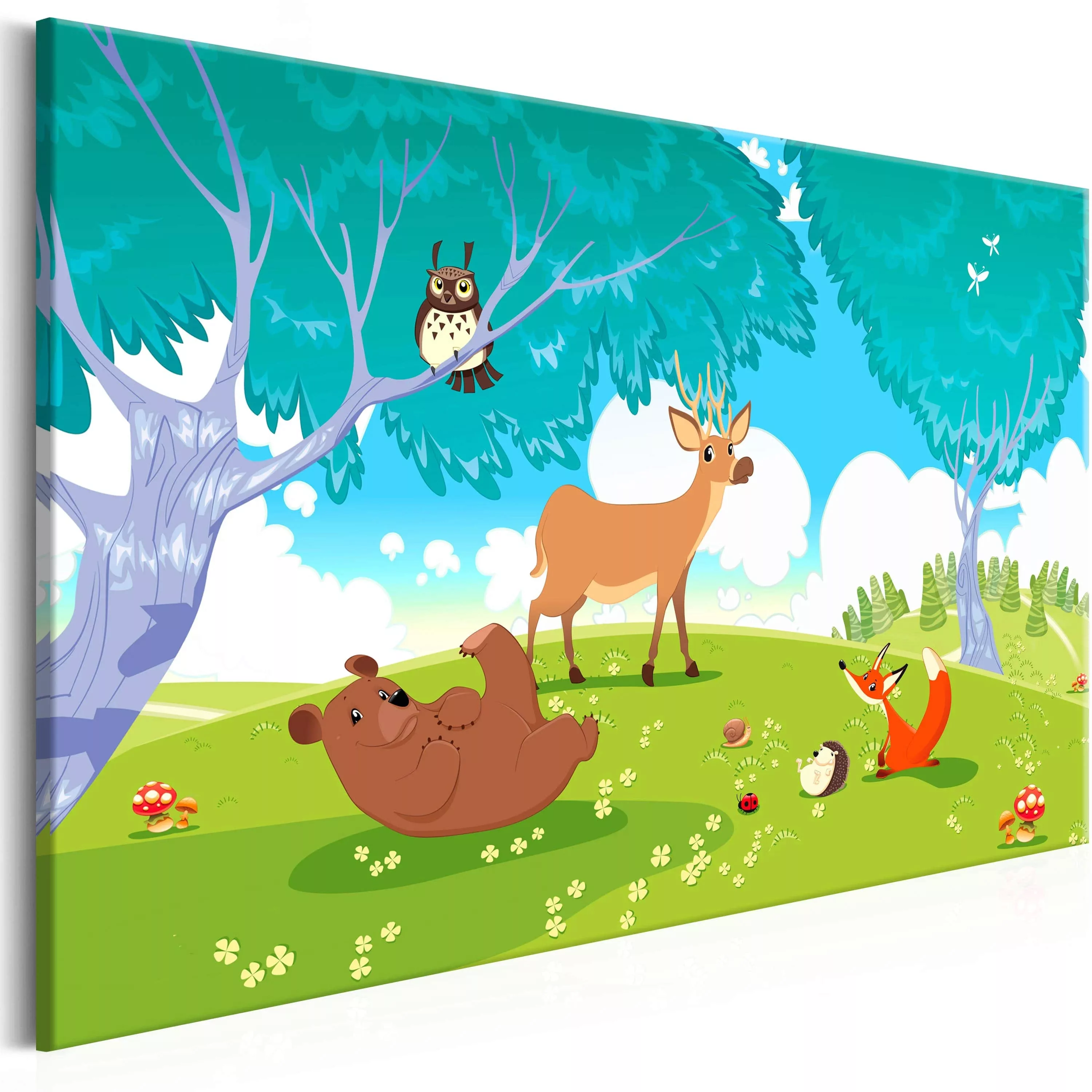 Wandbild - Friendly Animals (1 Part) Wide günstig online kaufen