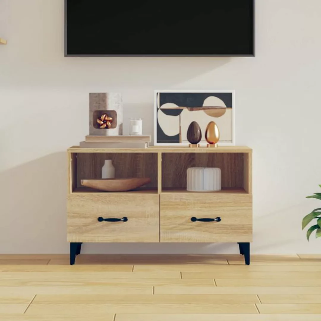 Vidaxl Tv-schrank Sonoma-eiche 80x36x50 Cm Holzwerkstoff günstig online kaufen