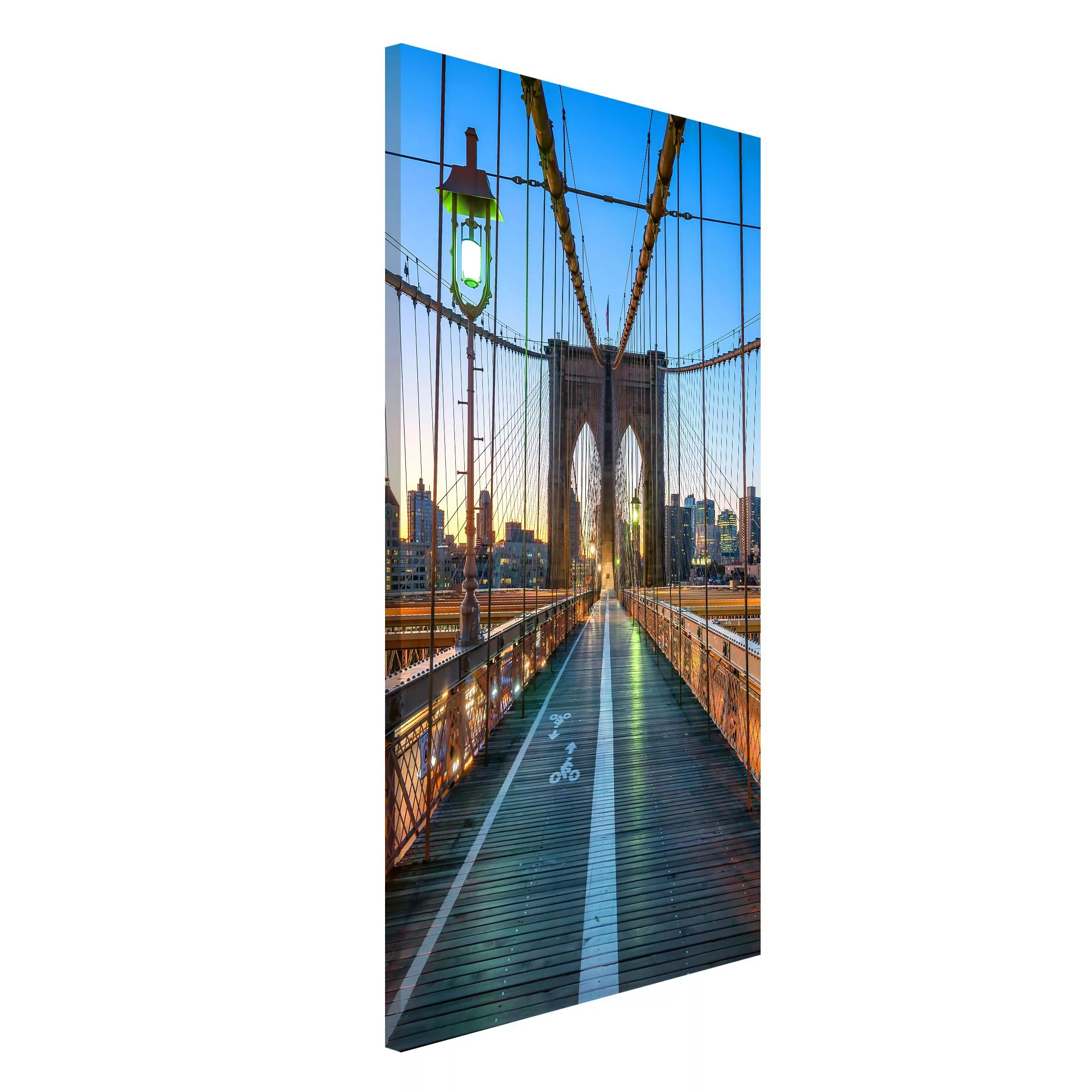 Magnettafel Morgenblick von der Brooklyn Bridge günstig online kaufen