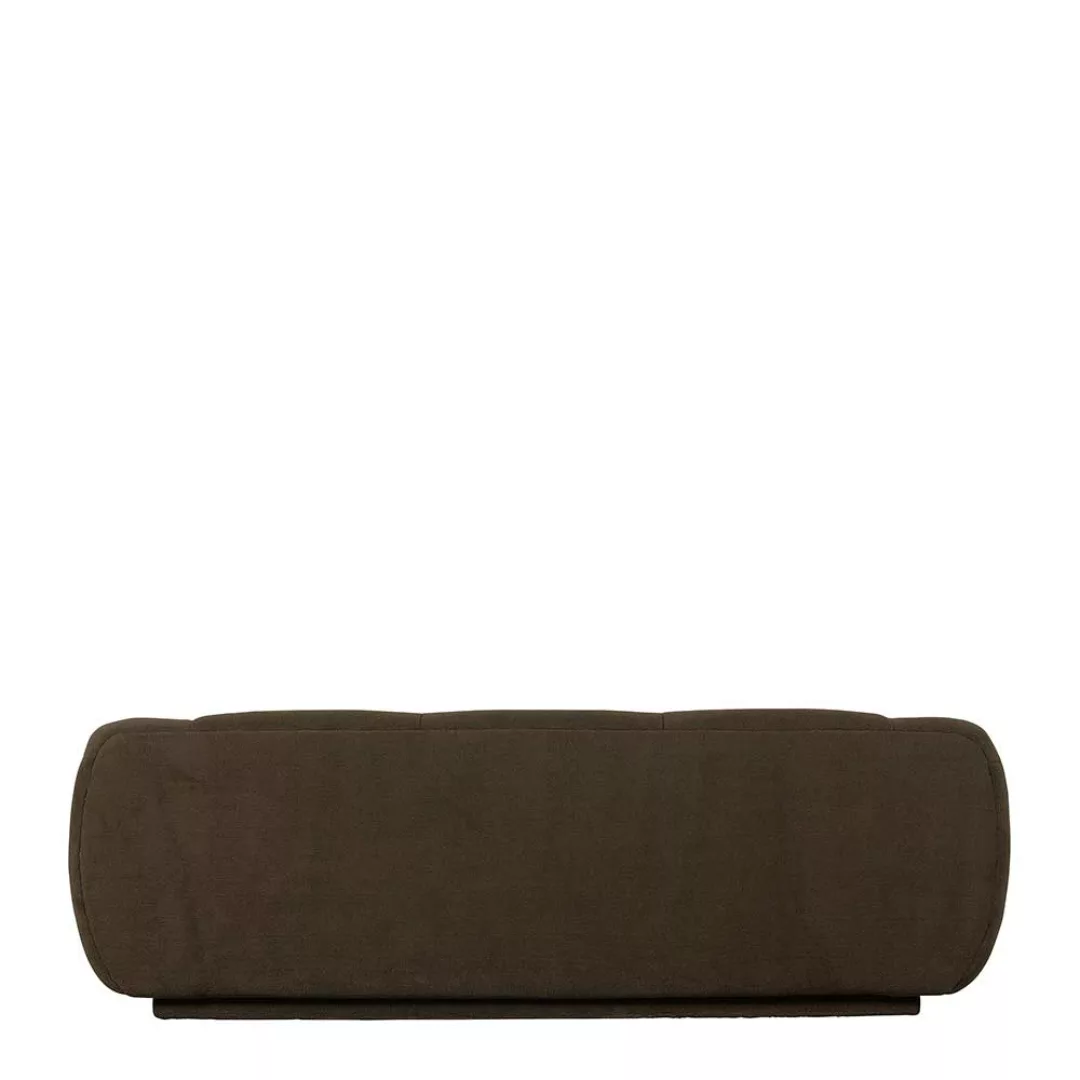 Dreisitzer Sofa in Premium Qualität Dunkelgrün Plüsch günstig online kaufen