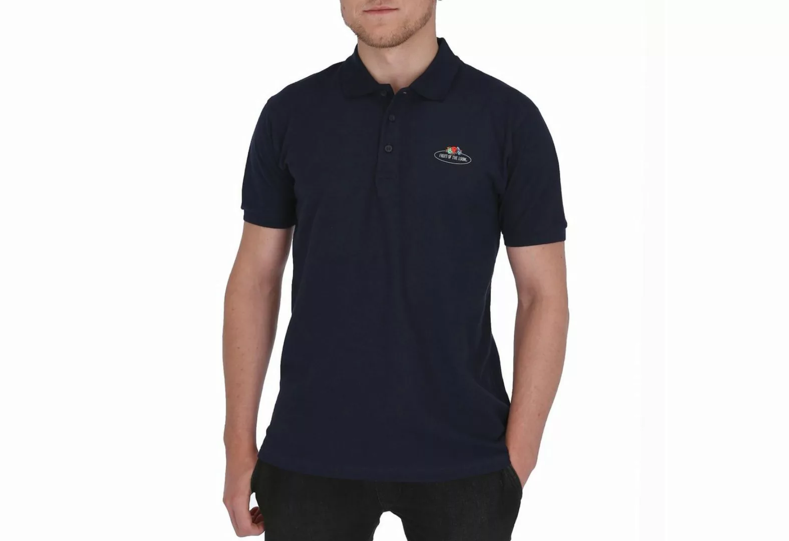 Fruit of the Loom Poloshirt Polo-Shirt mit Vintage-Logo günstig online kaufen