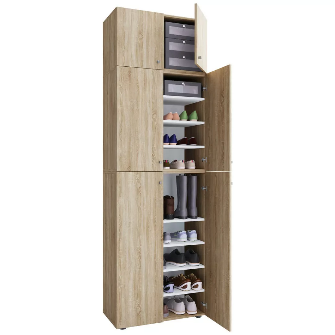 VCM Schuhschrank "VCM Holz-Schuhschrank  Maße: H. 200 x B. 70 x T. 39 cm  A günstig online kaufen