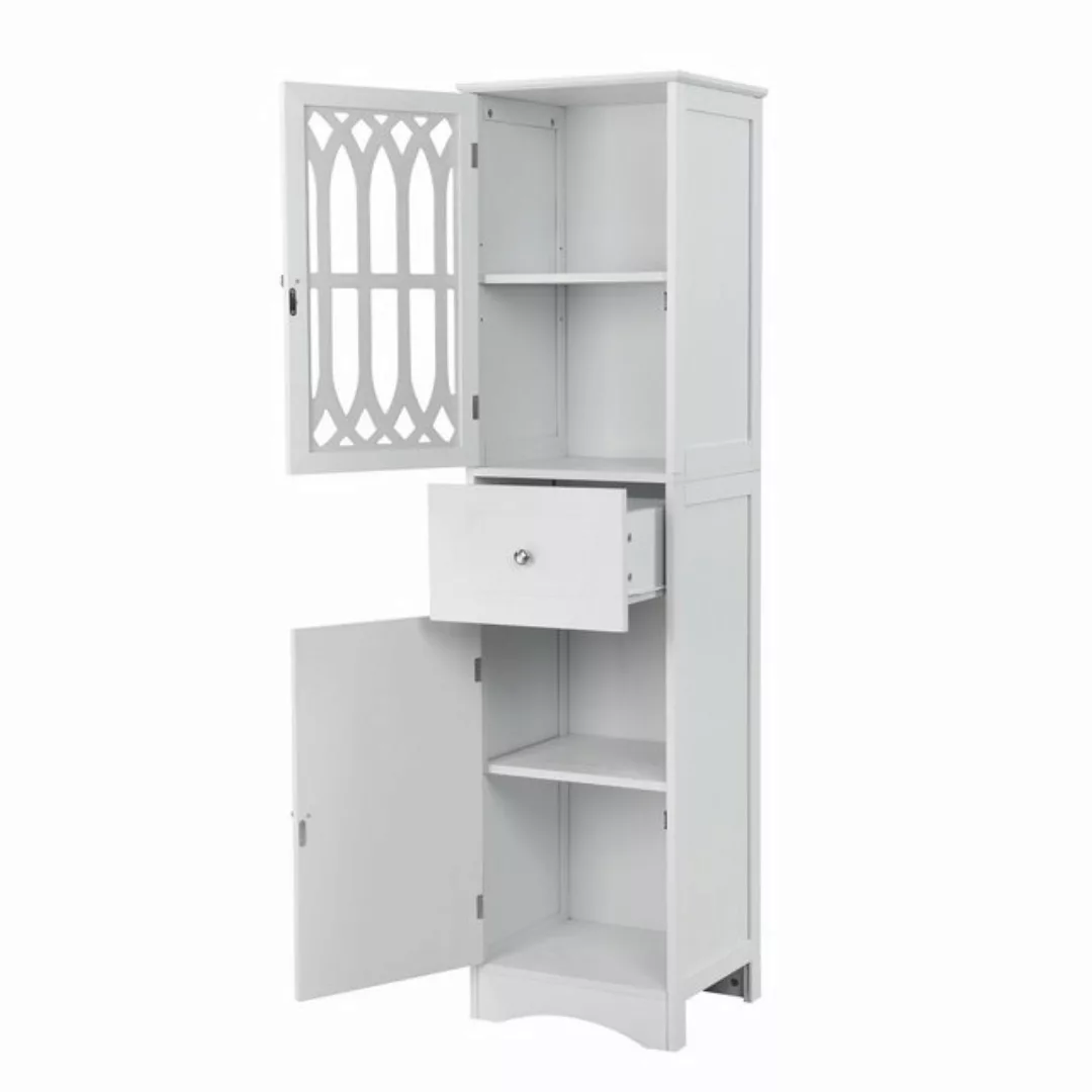 Fangqi Spind 42x36x162,5 Badezimmerschrank mit einer Schublade und zwei Sta günstig online kaufen