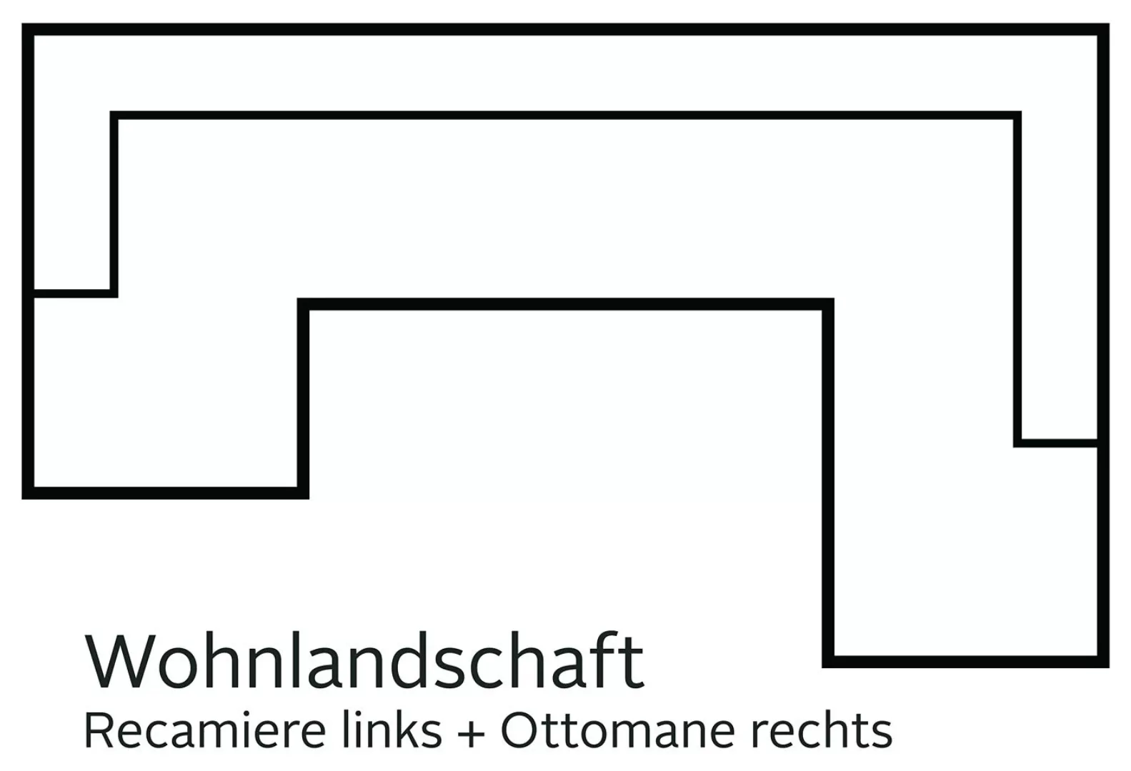 sit&more Wohnlandschaft Mistral U-Form, wahlweise mit Bettfunktion, inklusi günstig online kaufen