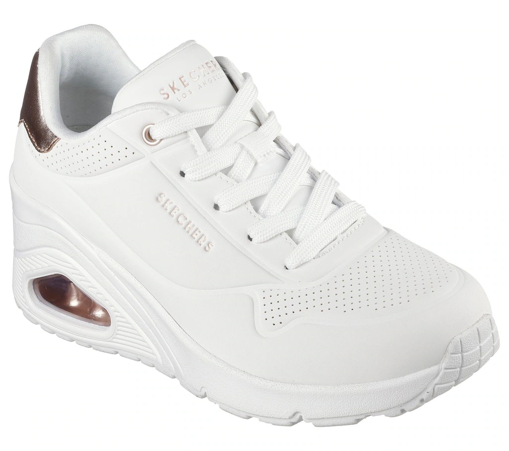 Skechers Sneaker "UNO WEDGE-HI STEPS", Keilsneaker, Schnürschuh mit Air-Coo günstig online kaufen