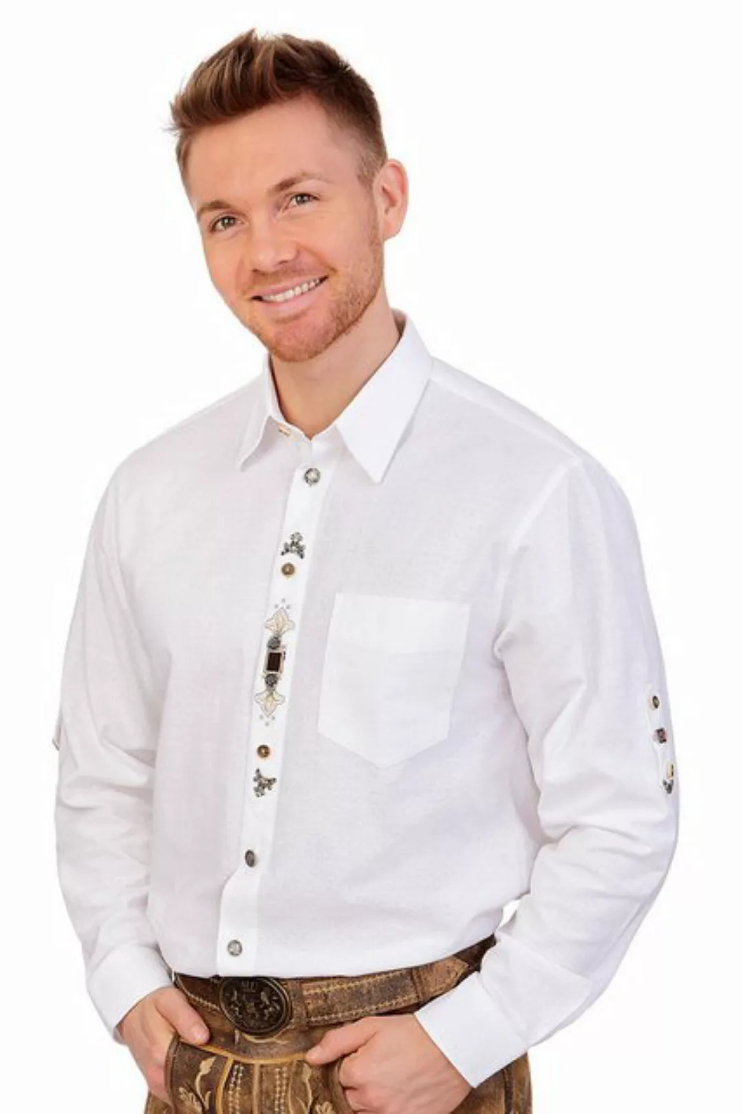 orbis Trachtenhemd Trachtenhemd - H1317 - weiß günstig online kaufen