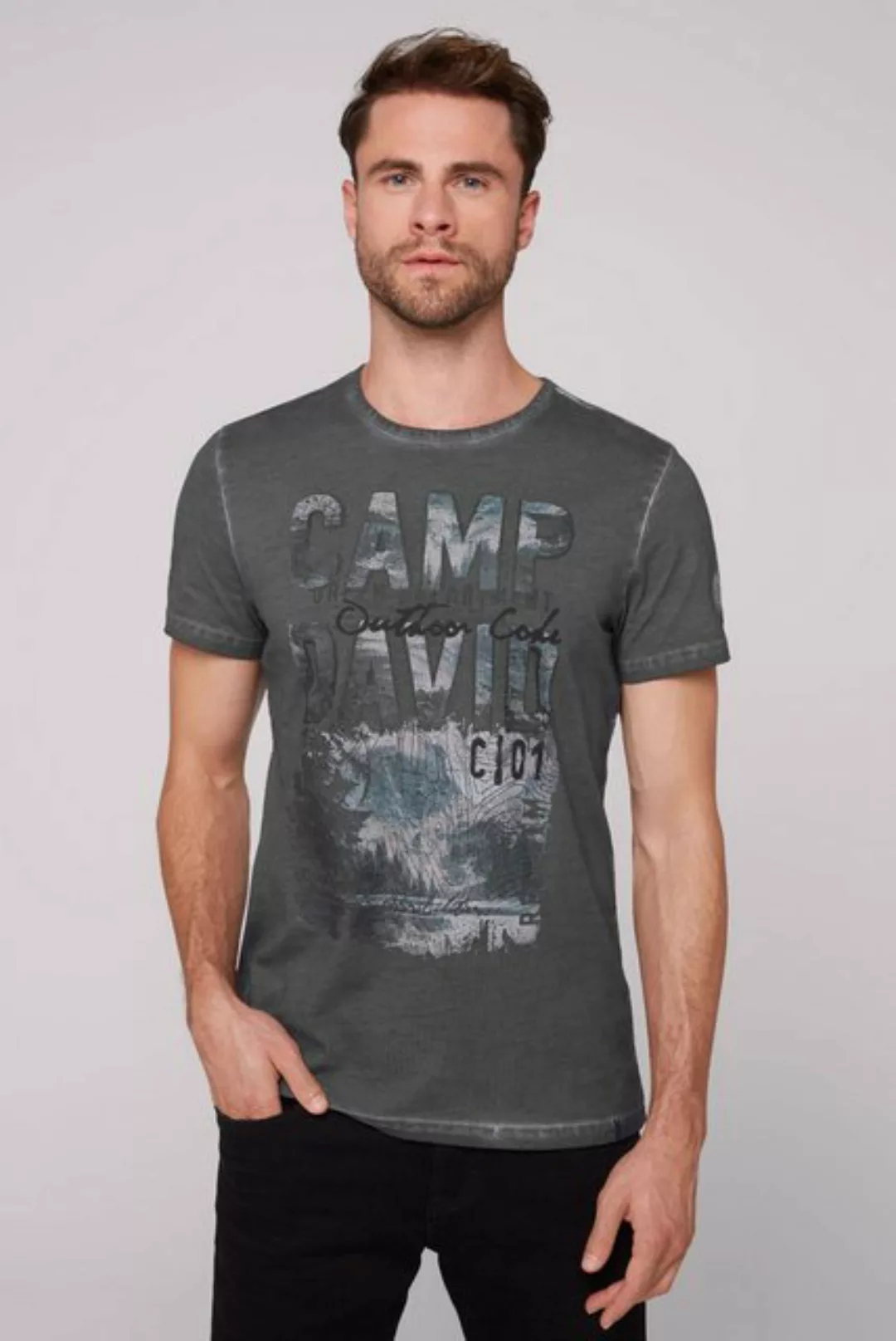 CAMP DAVID Rundhalsshirt, aus Baumwolle günstig online kaufen