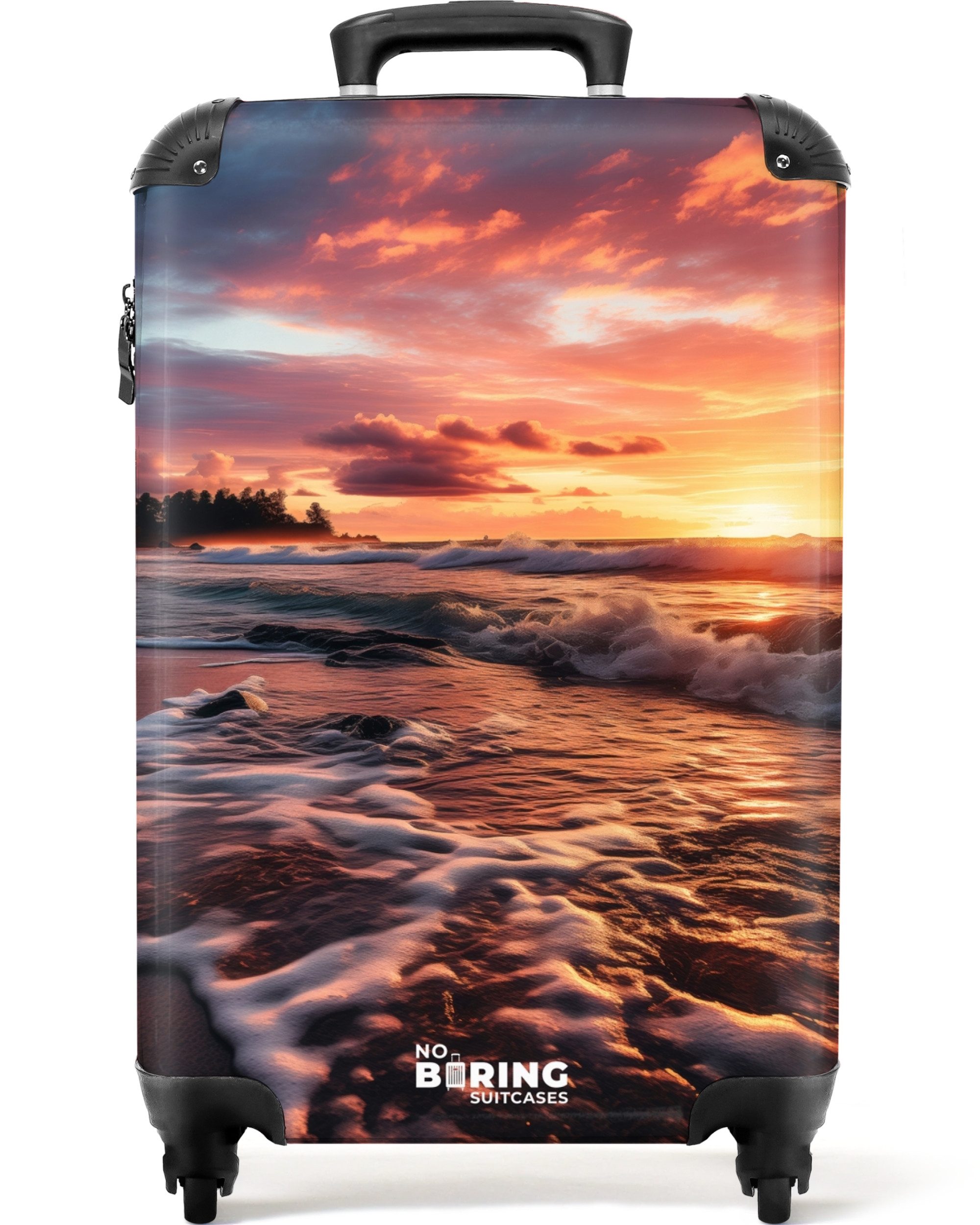 NoBoringSuitcases.com© Hartschalen-Trolley Meer bei Sonnenuntergang 55x35x2 günstig online kaufen