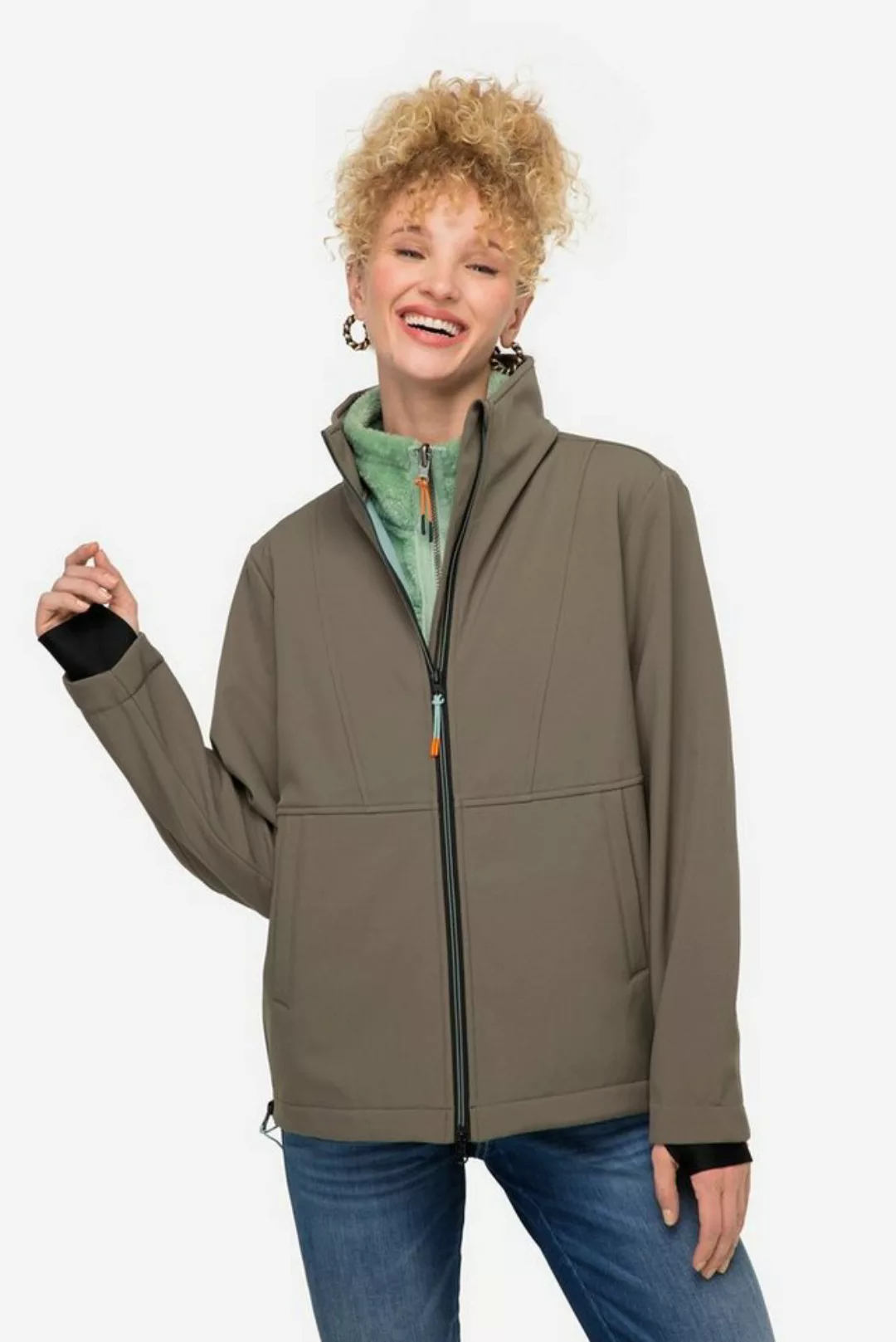 Laurasøn Softshelljacke Softshell-Jacke Fleece-Innenseite Stehkragen günstig online kaufen