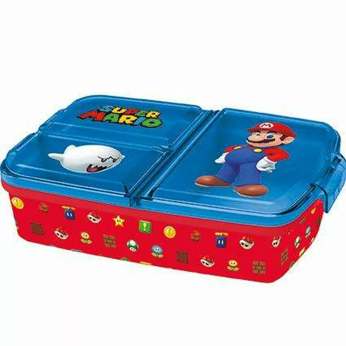 Brotdose Mit Besteckfach Stor Super Mario (6,7 X 16,5 X 19,5 Cm) günstig online kaufen