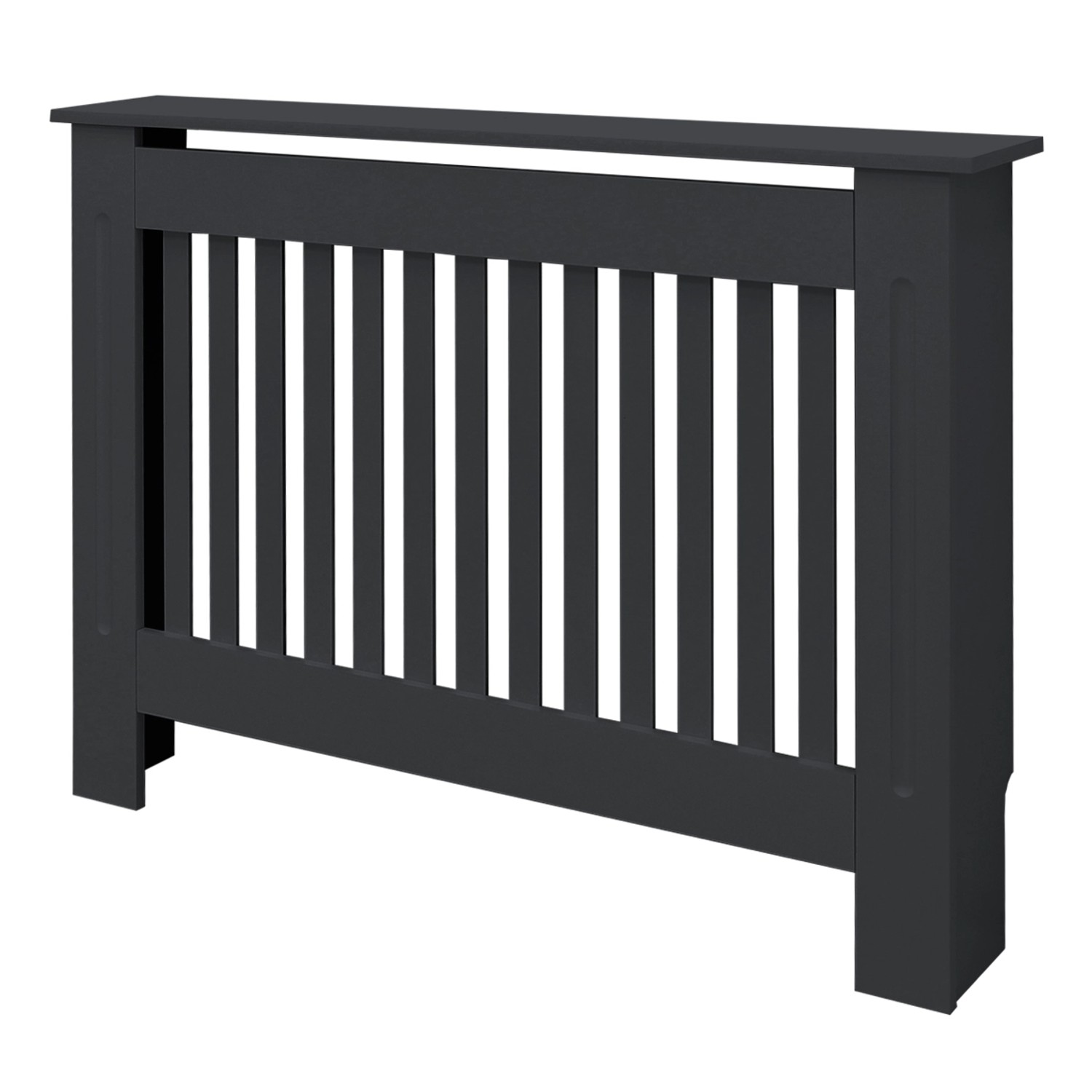 ML-Design Heizkörperverkleidung Landhausstil 112x19x82 cm Anthrazit aus MDF günstig online kaufen