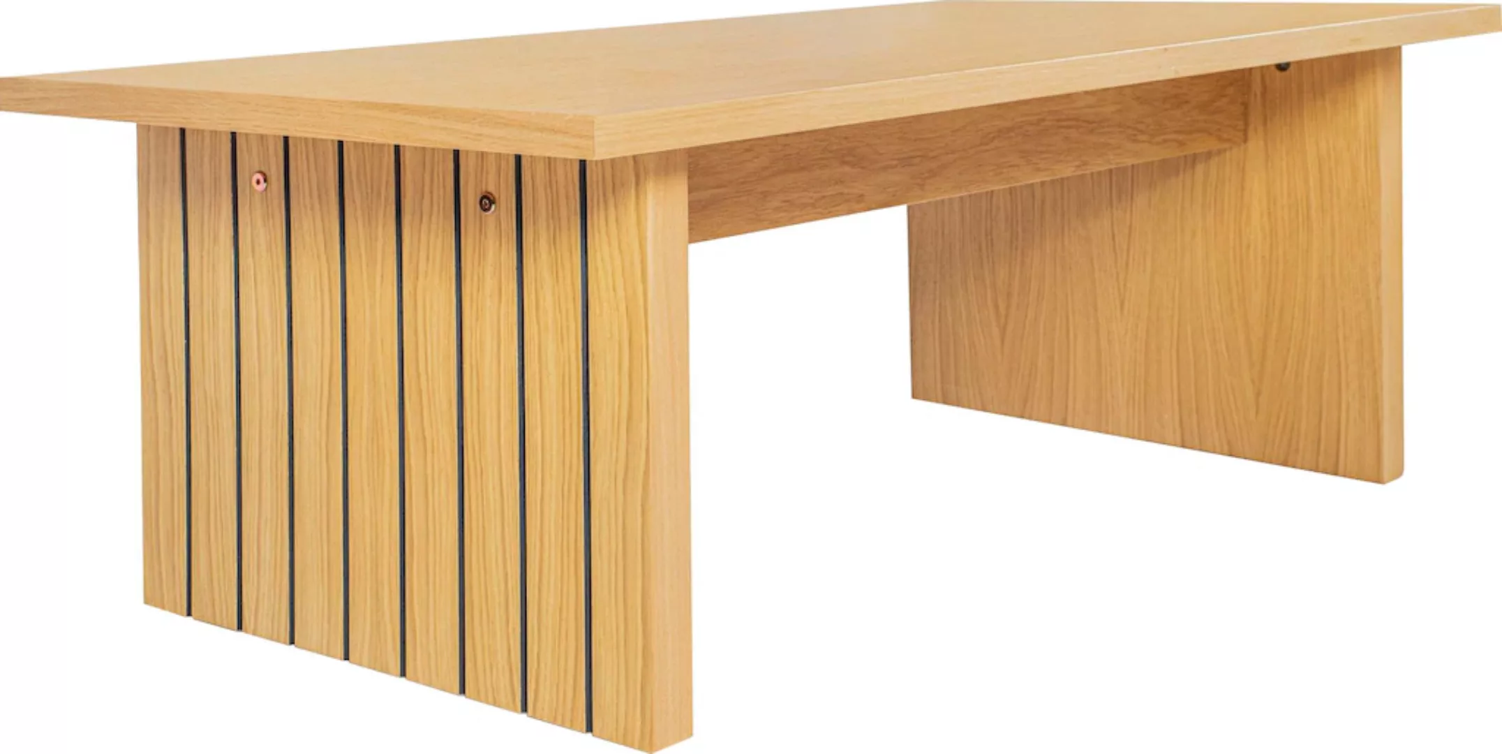 Woodman Couchtisch "Stripe", Holzfurnier aus Eiche günstig online kaufen