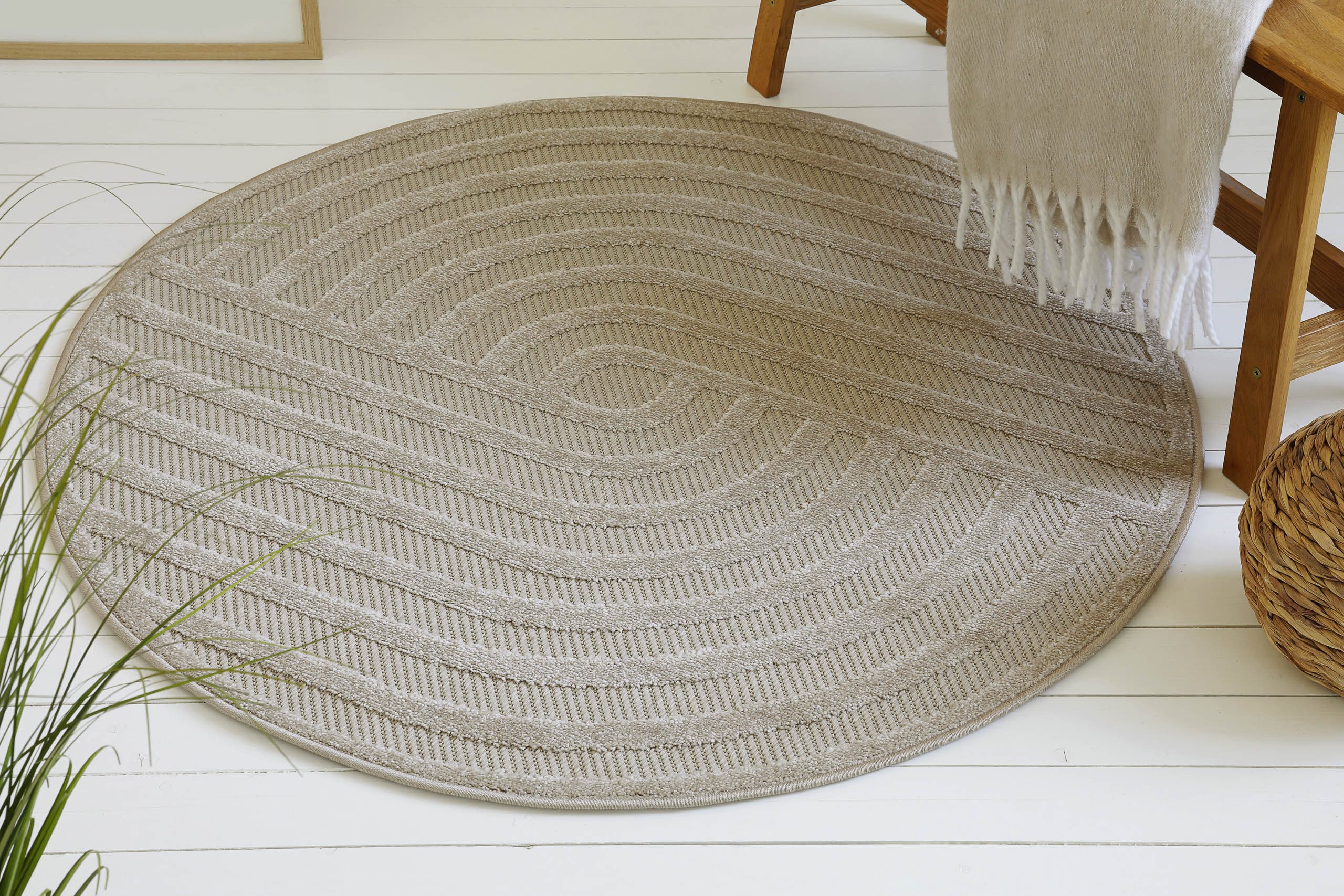 my home Outdoorteppich Tamsin, rund, Höhe: günstig online kaufen