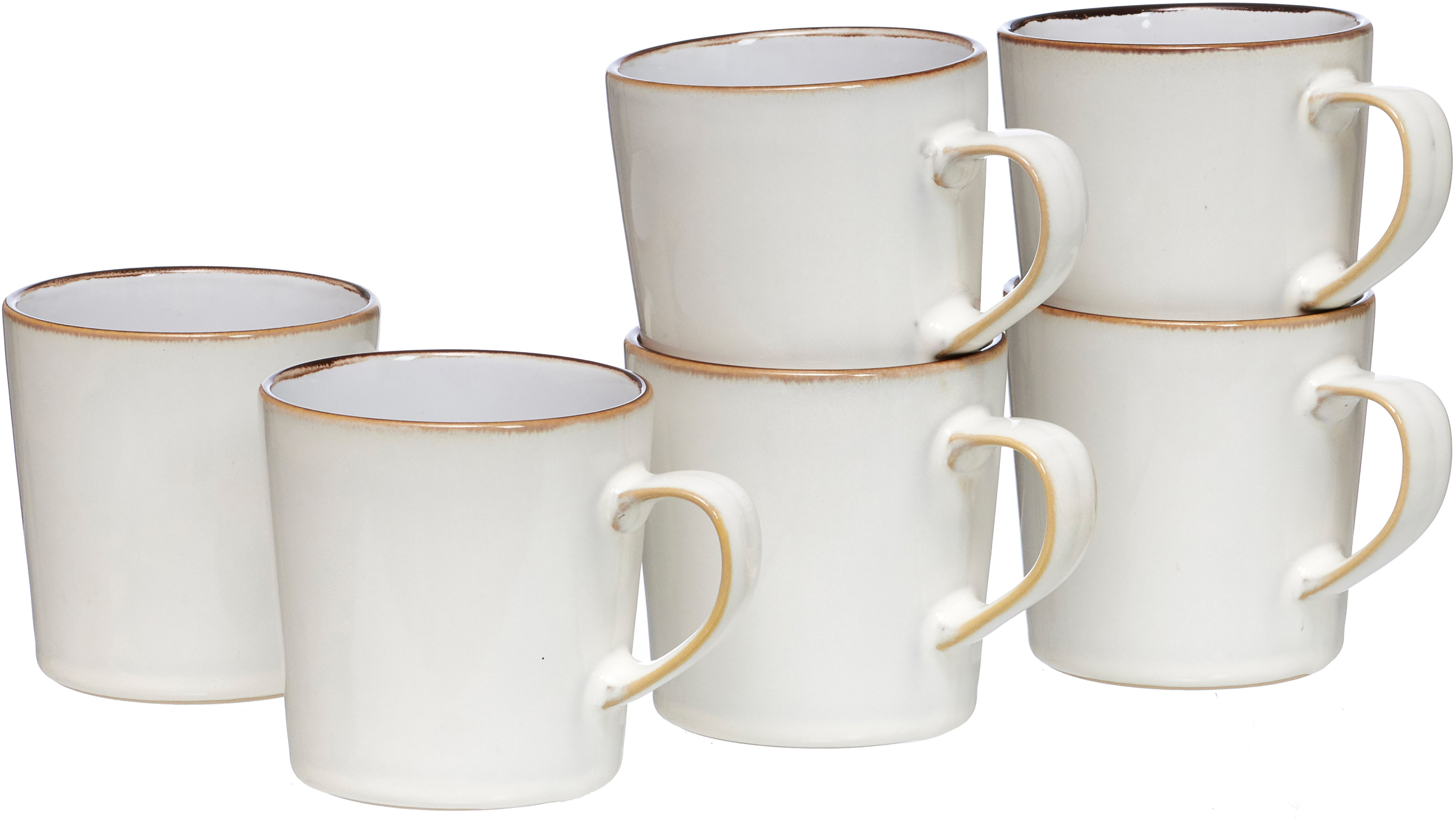Ritzenhoff & Breker Becher »Kaffeebecher-Set Visby 6tlg, Weiß«, (Set, 6 tlg günstig online kaufen
