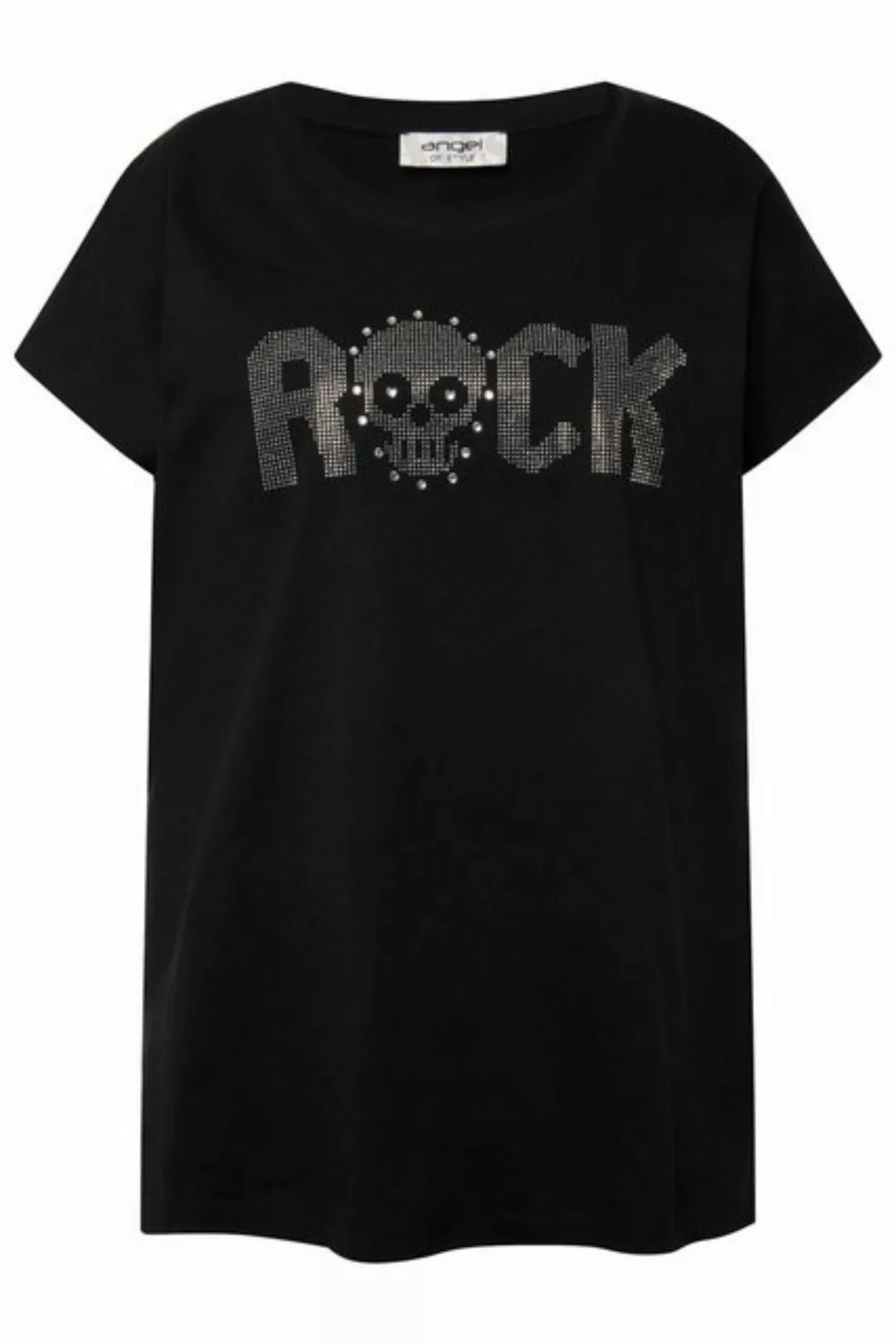 Angel of Style Rundhalsshirt T-Shirt oversized ROCK Rundhals Halbarm günstig online kaufen