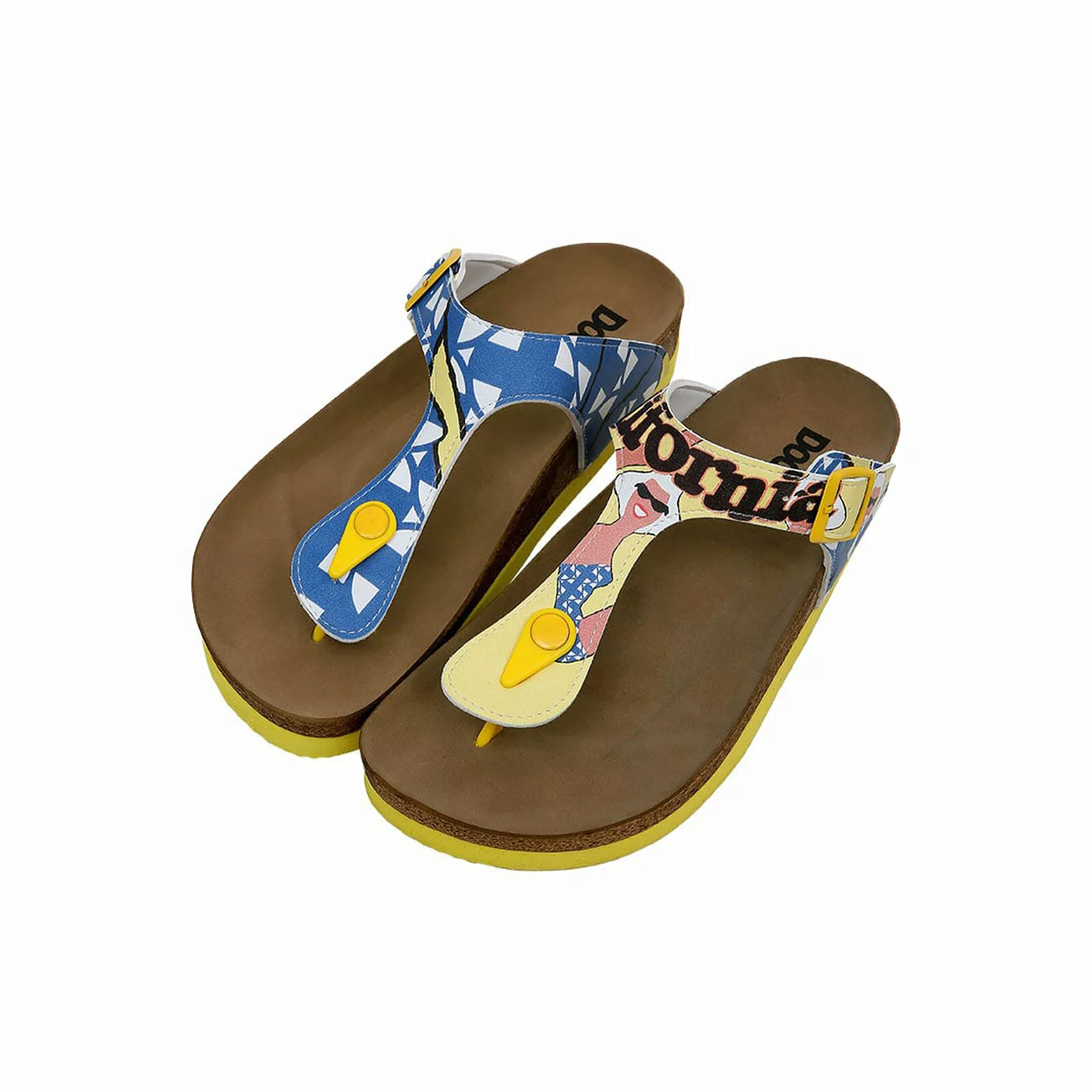 DOGO Zehentrenner "Lila Zehentrenner Southern California Damen Sandalen", H günstig online kaufen