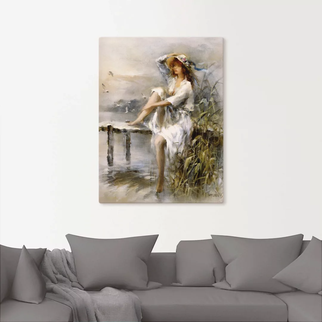 Artland Wandbild »Wasserseite«, Frau, (1 St.) günstig online kaufen