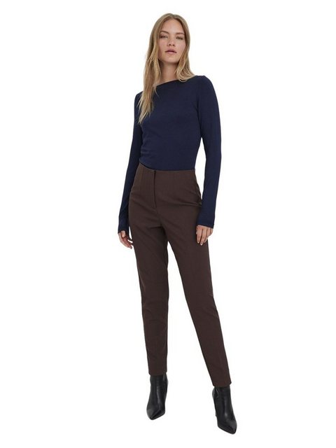 Vero Moda Damen Tapered Hose VMSANDY XS S M L XL Schwarz Braun Stretch günstig online kaufen