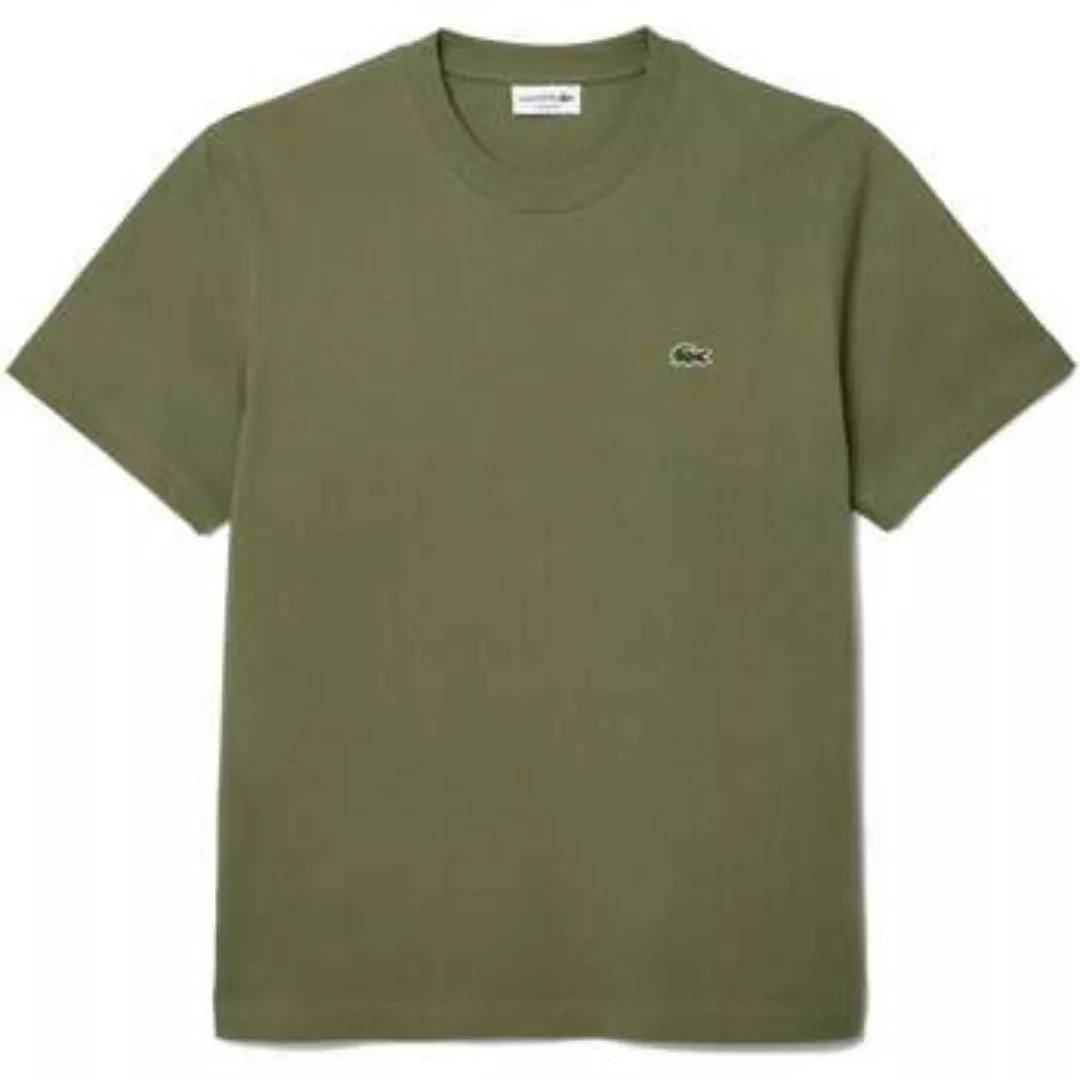 Lacoste  T-Shirts & Poloshirts Classic Fit Cotton T-Shirt Khaki Green günstig online kaufen