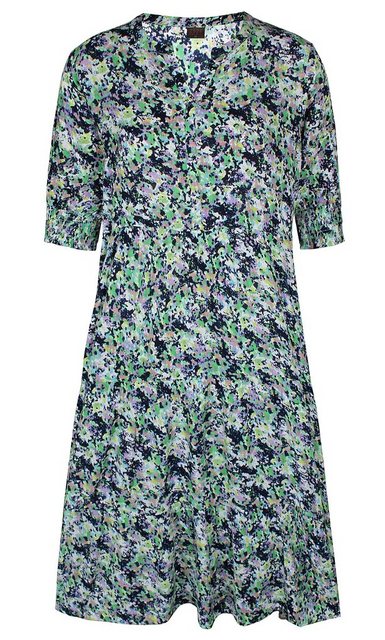ZE-ZE Nordic Blusenkleid Kleid gemustert midi länge allover Print günstig online kaufen