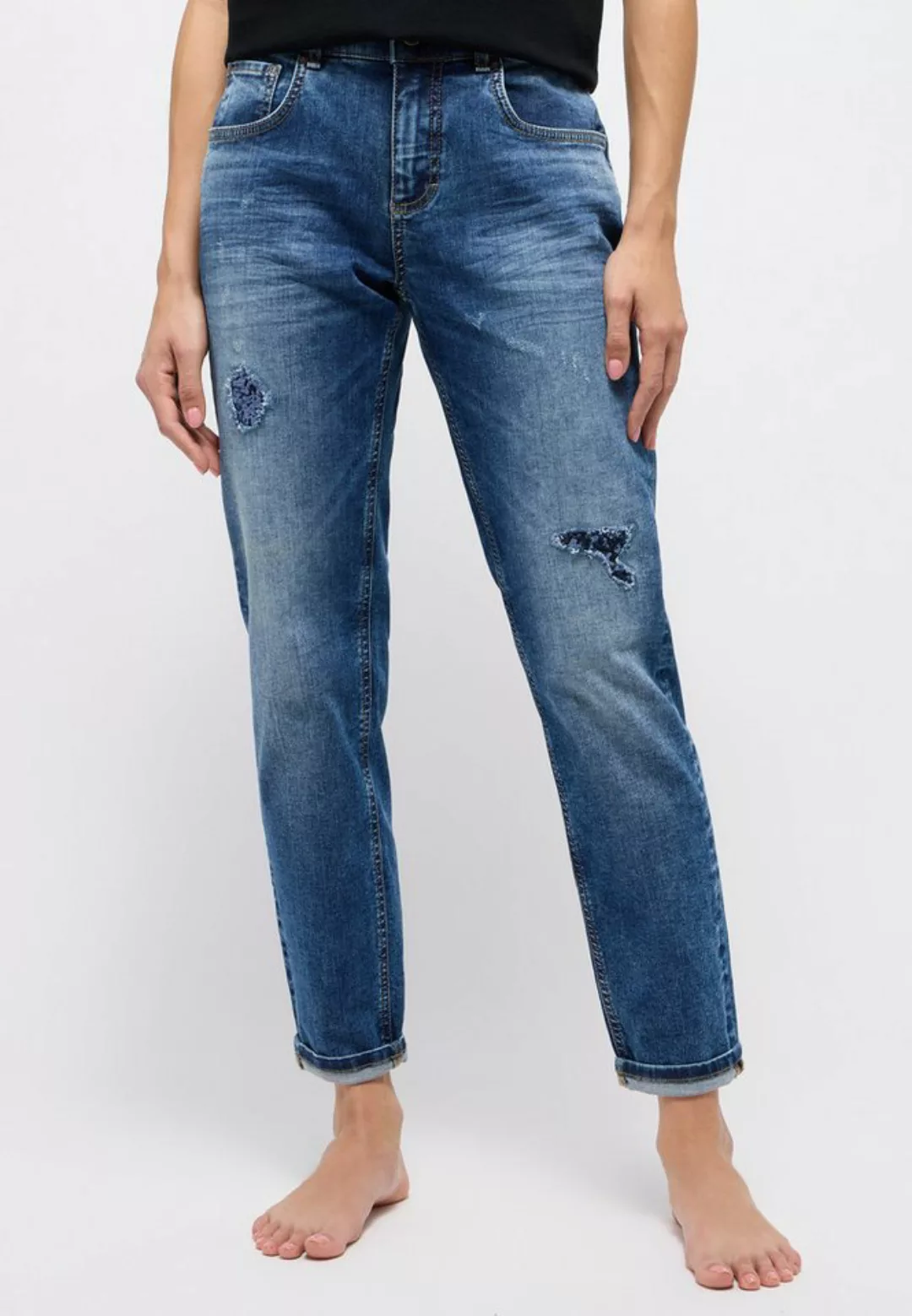 ANGELS 5-Pocket-Jeans LIZ BELT mit Gürtel günstig online kaufen