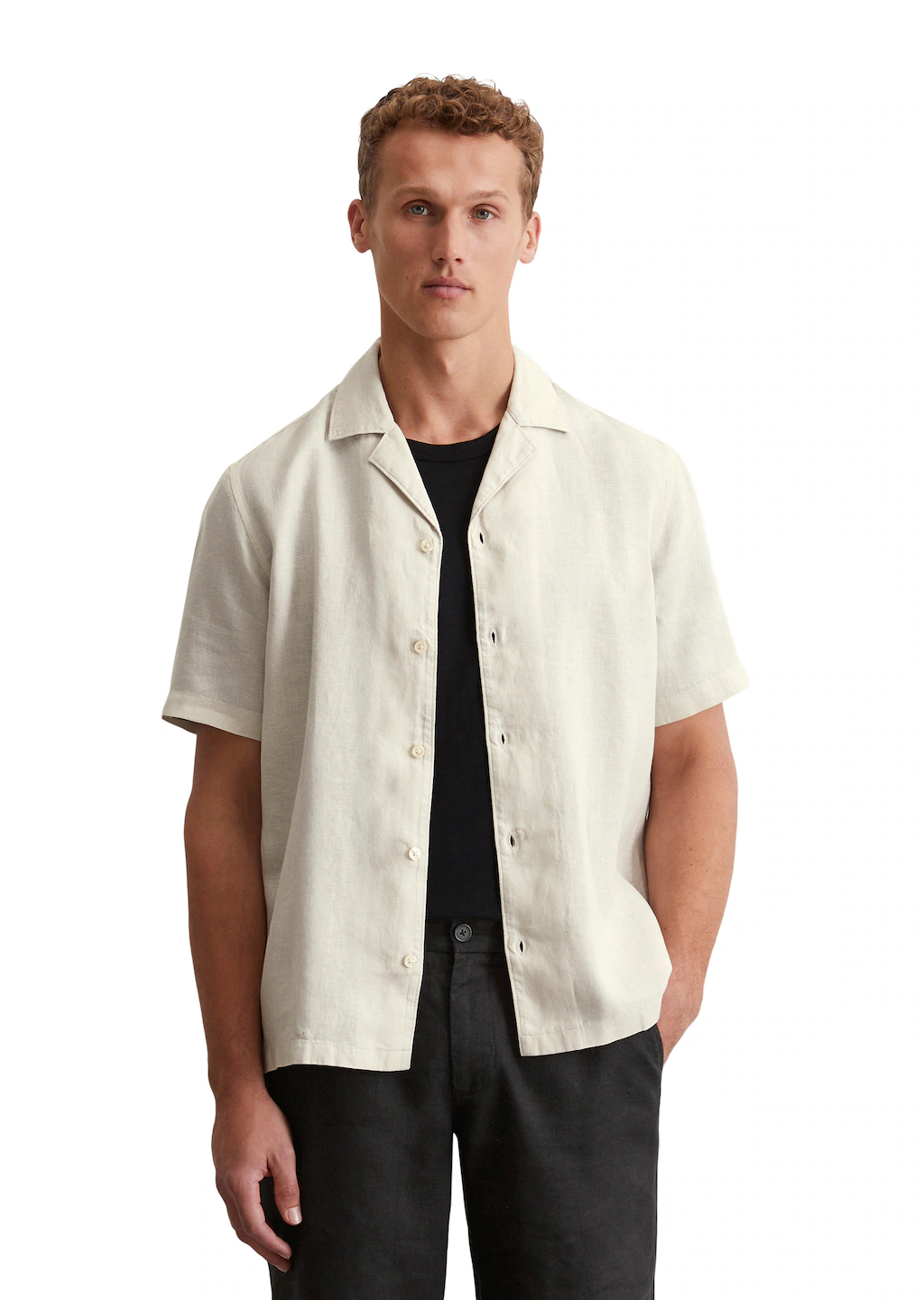Marc OPolo Leinenhemd, leicht und luftiger Stoff ist ideal für sommerliche günstig online kaufen