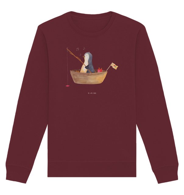 Mr. & Mrs. Panda Longpullover Größe XS Pinguin Angelboot - Burgundy - Gesch günstig online kaufen