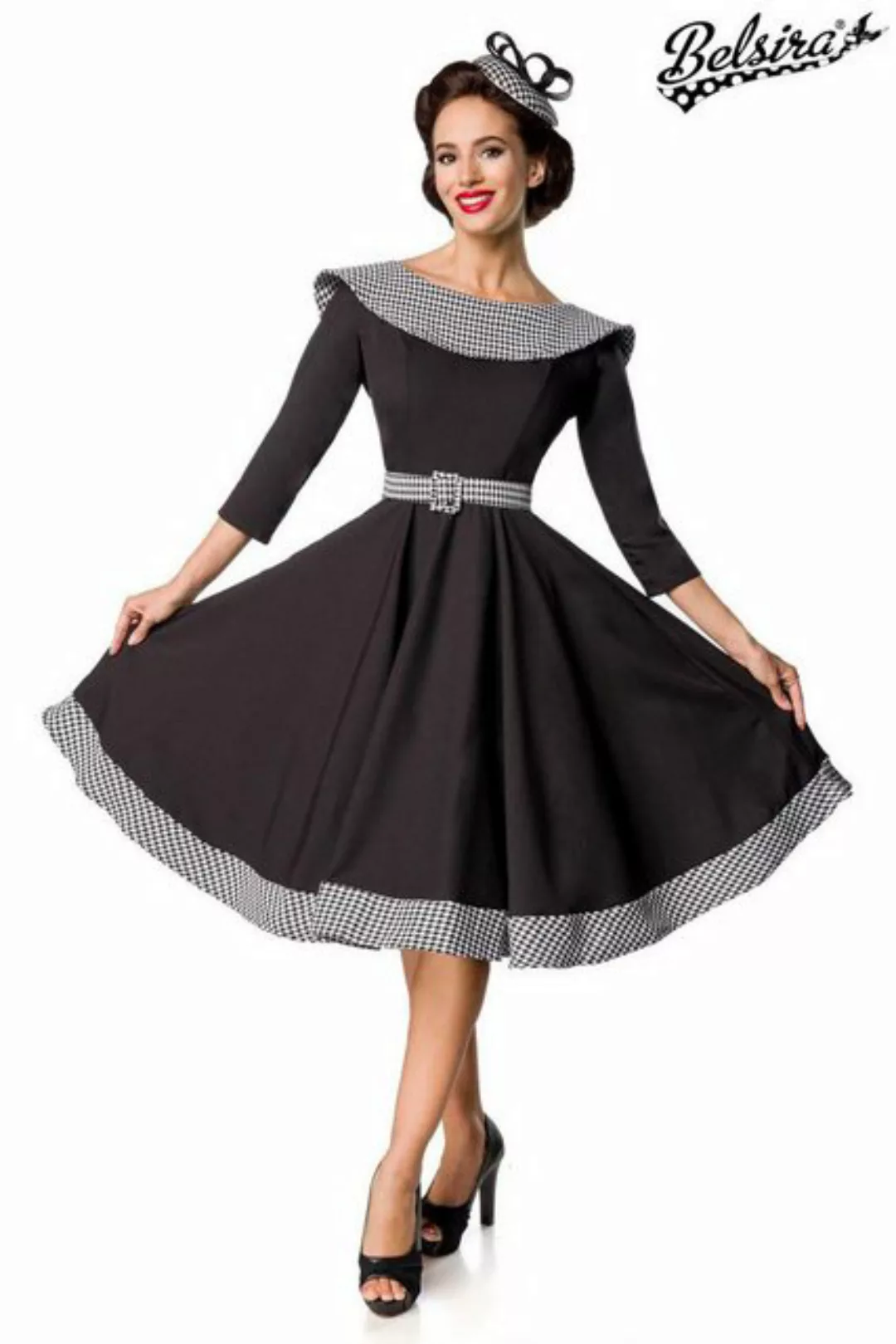 BELSIRA Trachtenkleid Belsira - Premium Vintage Swing-Kleid - (2XL,3XL,L,M, günstig online kaufen