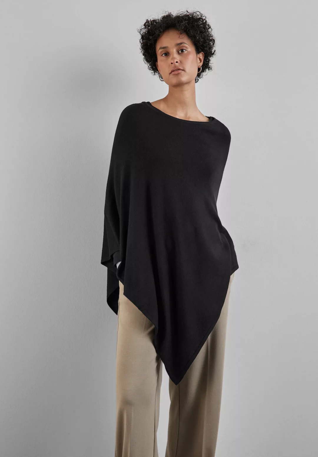 STREET ONE Strickcape, aus softem Materialmix günstig online kaufen