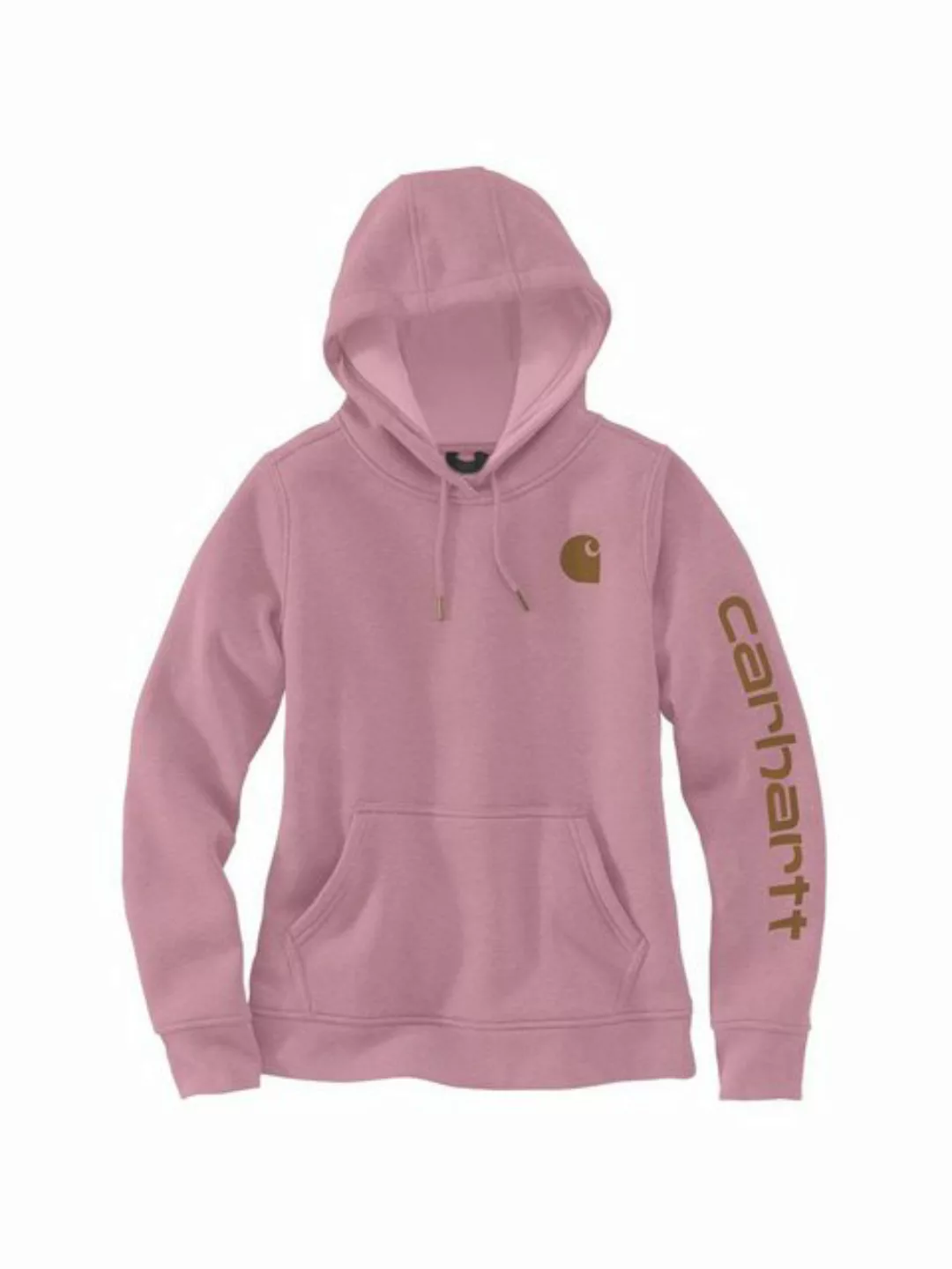 Carhartt Kapuzensweatshirt Carhartt LogoSleeve Graphic Sweatshirt Pink günstig online kaufen