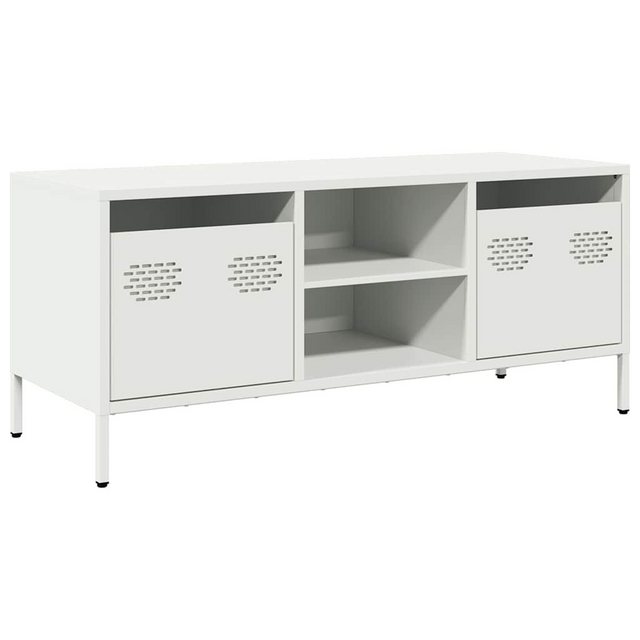 vidaXL TV-Schrank TV-Schrank Weiß 101,5x39x43,5 cm Kaltgewalzter Stahl (1-S günstig online kaufen