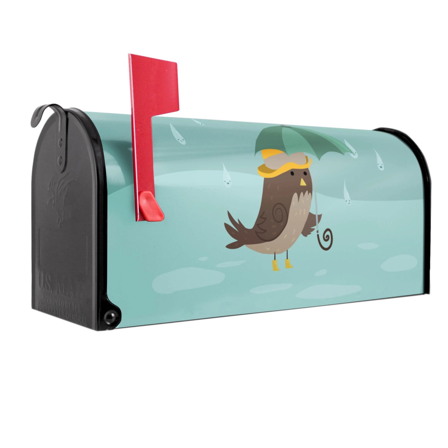 Banjado Amerikanischer Briefkasten Schwarz 48x22x16cm US Mailbox Letterbox günstig online kaufen