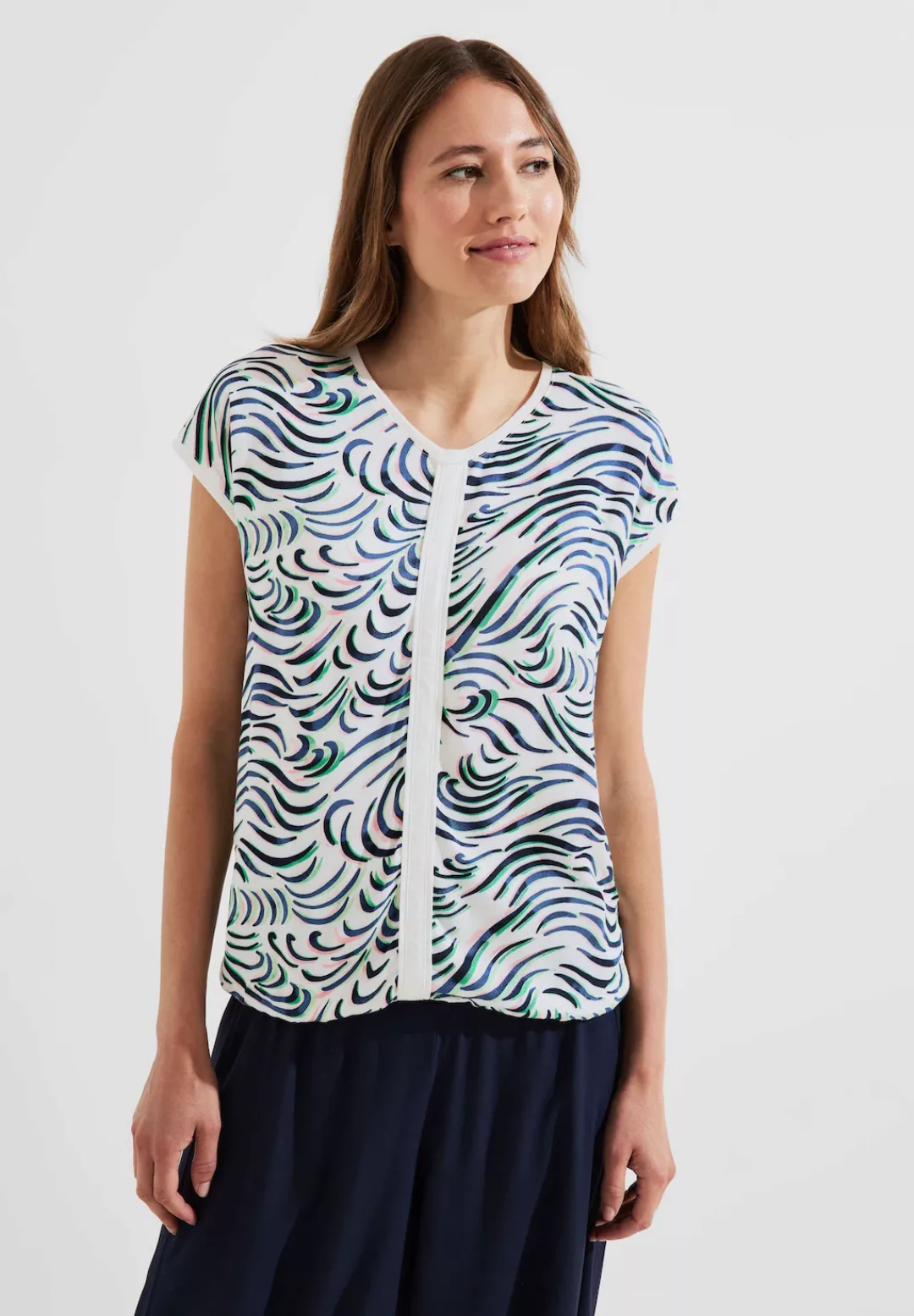 Cecil T-Shirt, im Multicolour Look günstig online kaufen