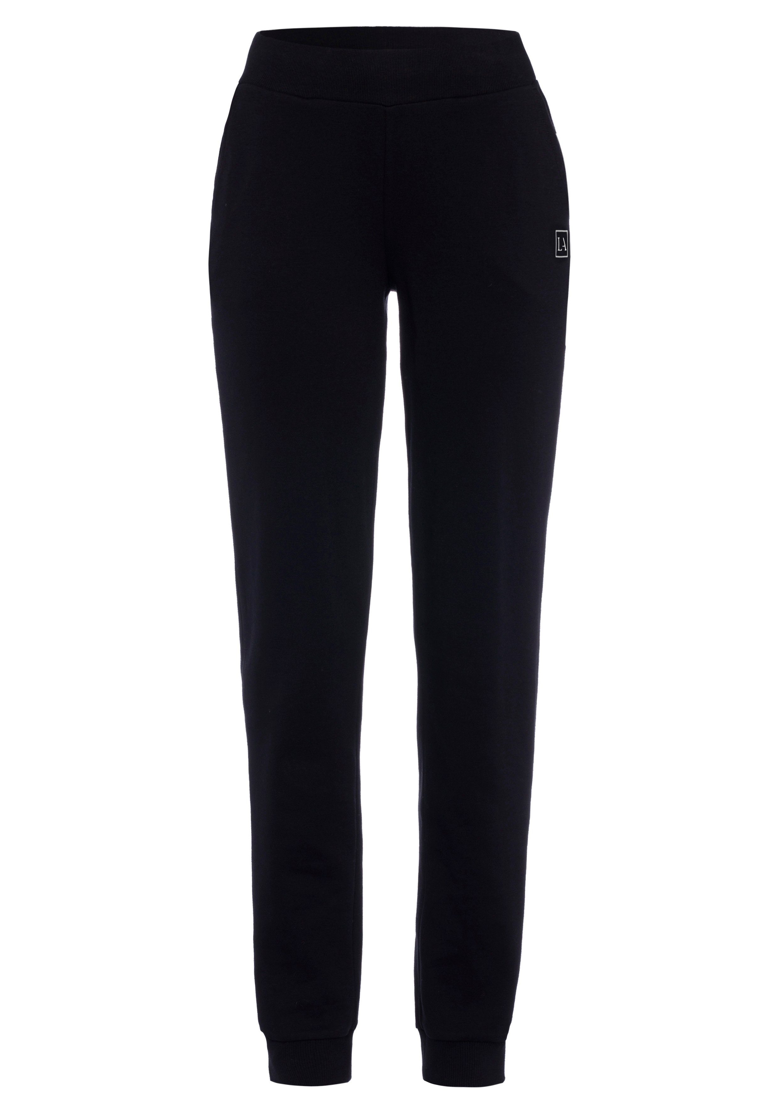 LASCANA ACTIVE Jogginghose, in schmaler Form mit Bündchen günstig online kaufen
