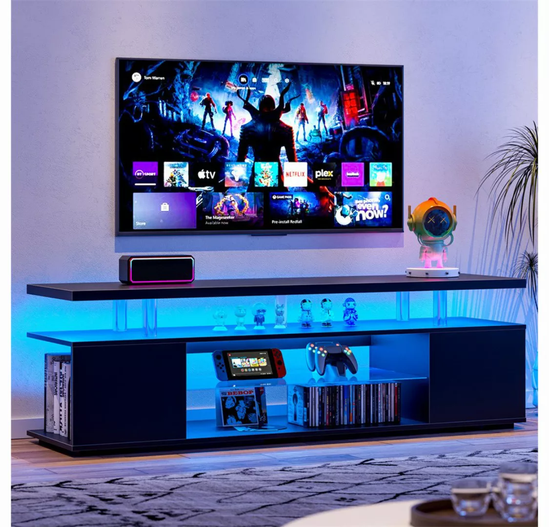 autolock TV-Schrank TV Stand for 65 Inch TV LED Gaming Entertainment Center günstig online kaufen