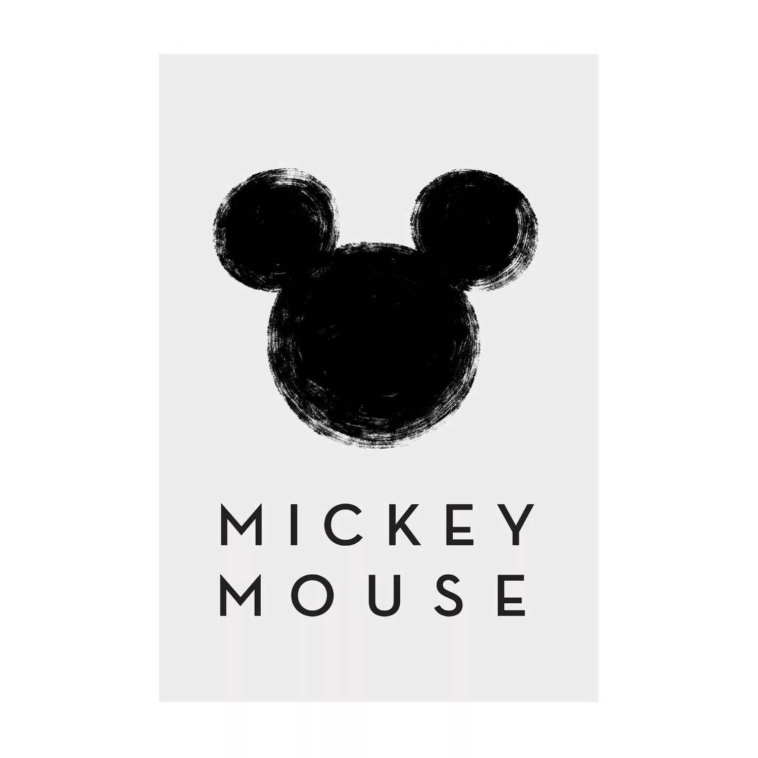KOMAR Wandbild - Mickey Mouse Silhouette - Größe: 50 x 70 cm mehrfarbig Gr. günstig online kaufen