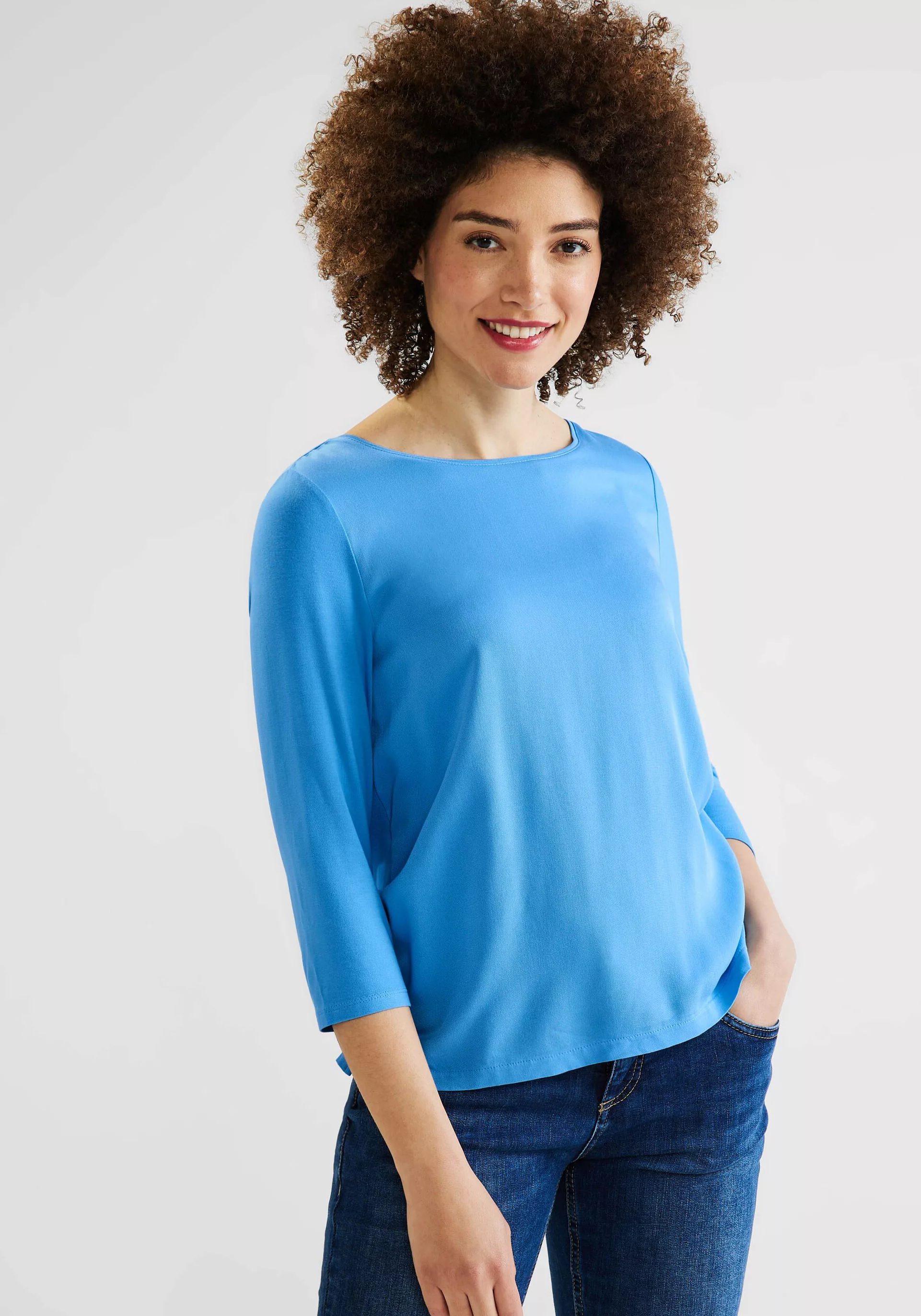 STREET ONE 3/4-Arm-Shirt STYLE EVI mit Rundhalsausschnitt günstig online kaufen