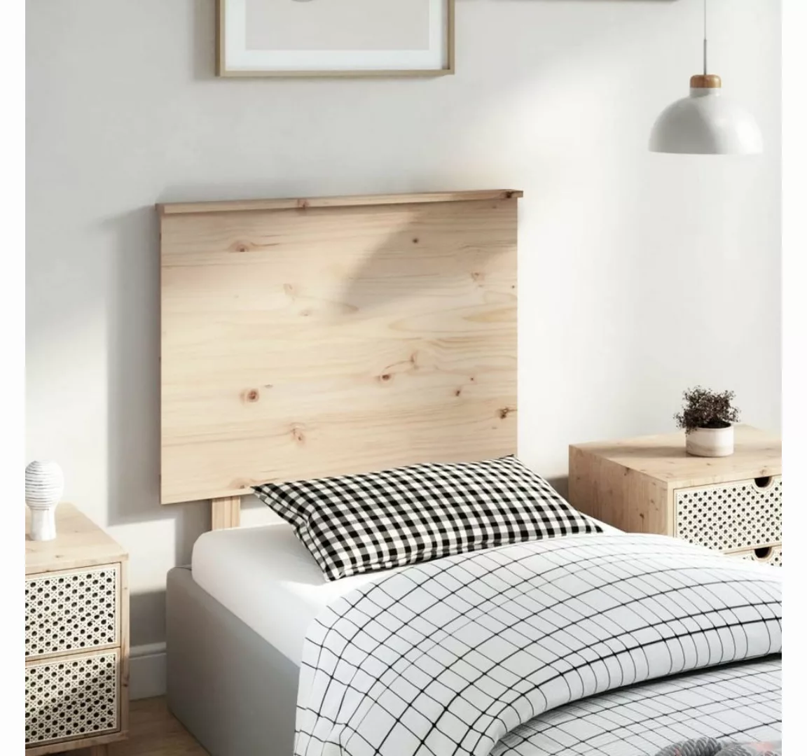 vidaXL Bett, Kopfteil 79x6x82,5 cm Massivholz Kiefer günstig online kaufen